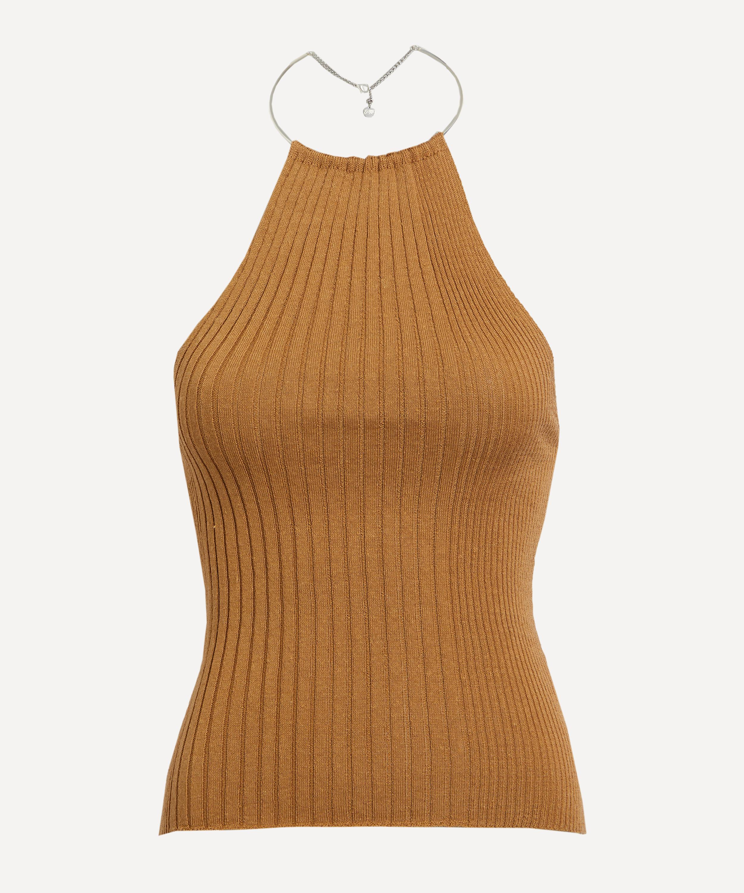 Paloma Wool - Thamesis Ribbed Halter-Neck Top image number 0