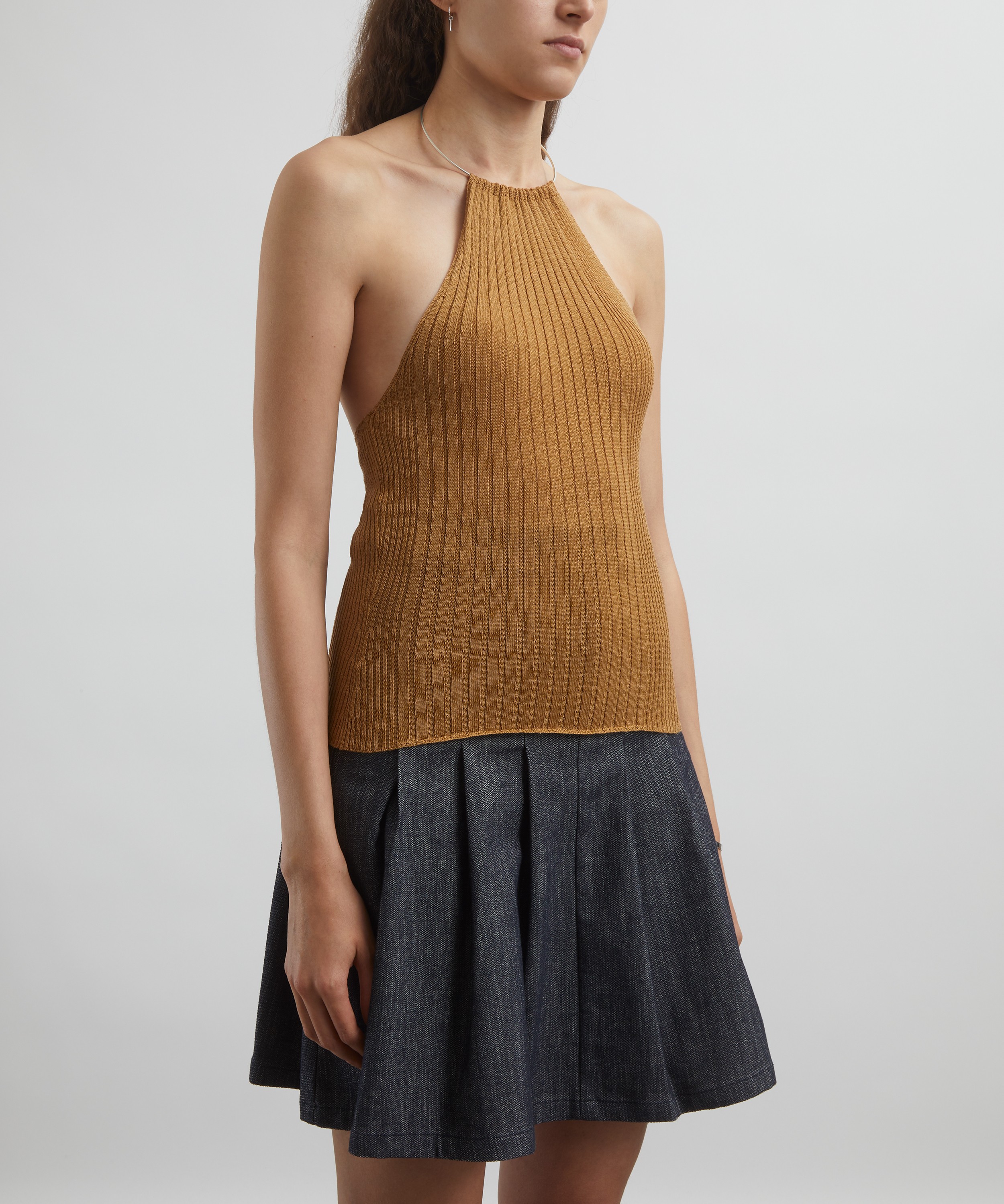 Paloma Wool - Thamesis Ribbed Halter-Neck Top image number 2