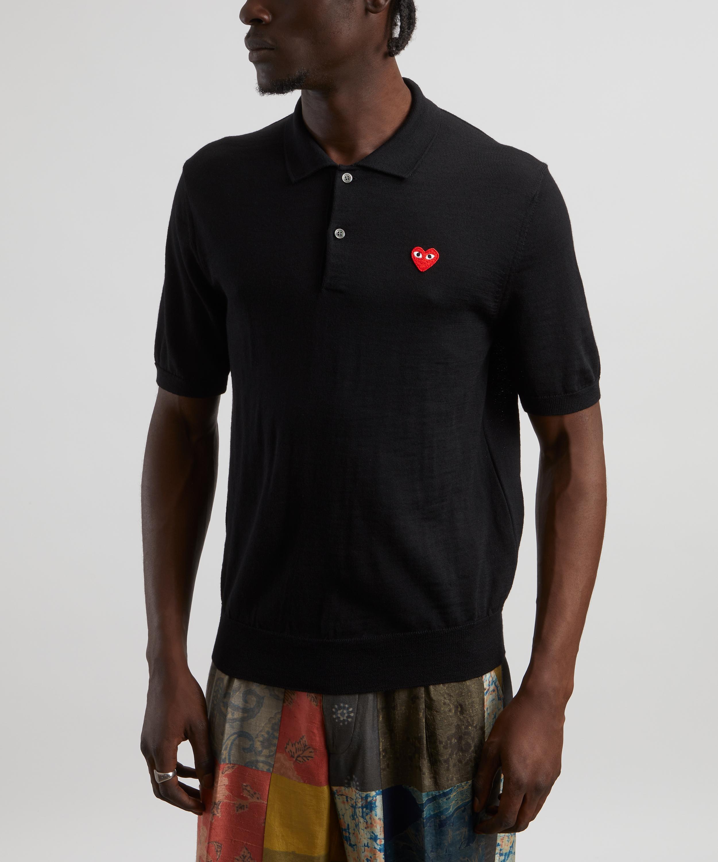 Comme des Garçons Play - Heart Logo Polo Shirt image number 2