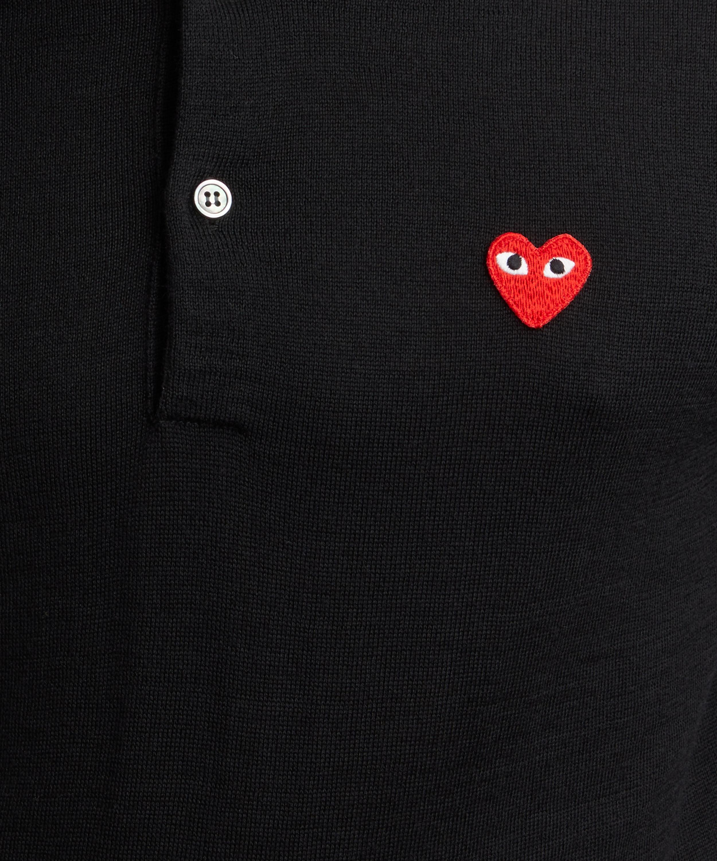 Comme des Garçons Play - Heart Logo Polo Shirt image number 4