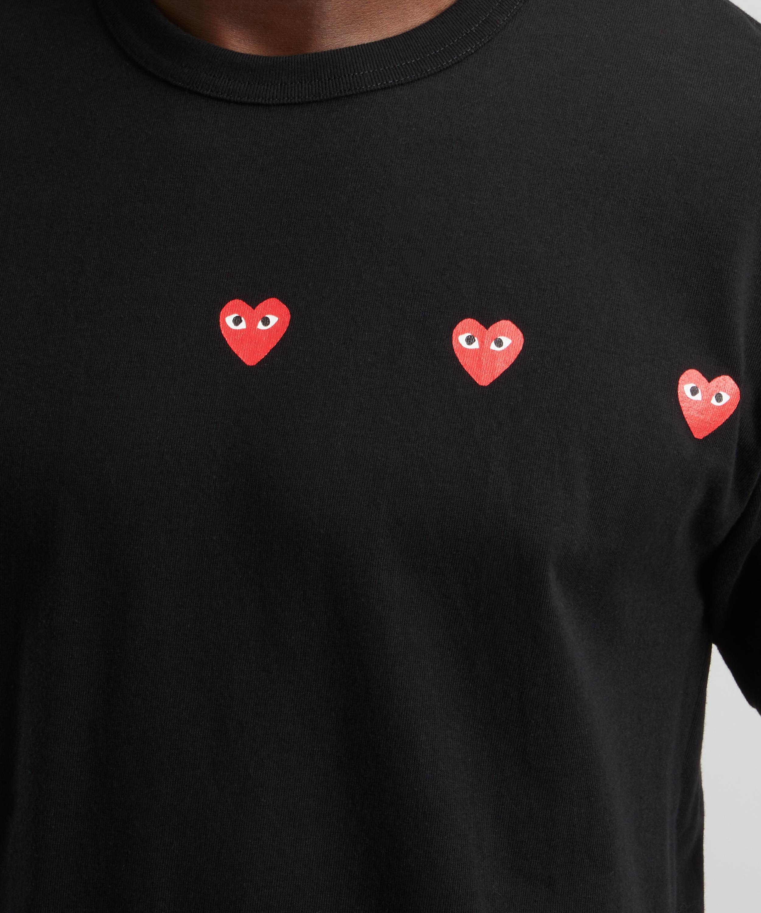 Comme des Garcons Play Multi Red Heart T Shirt Liberty