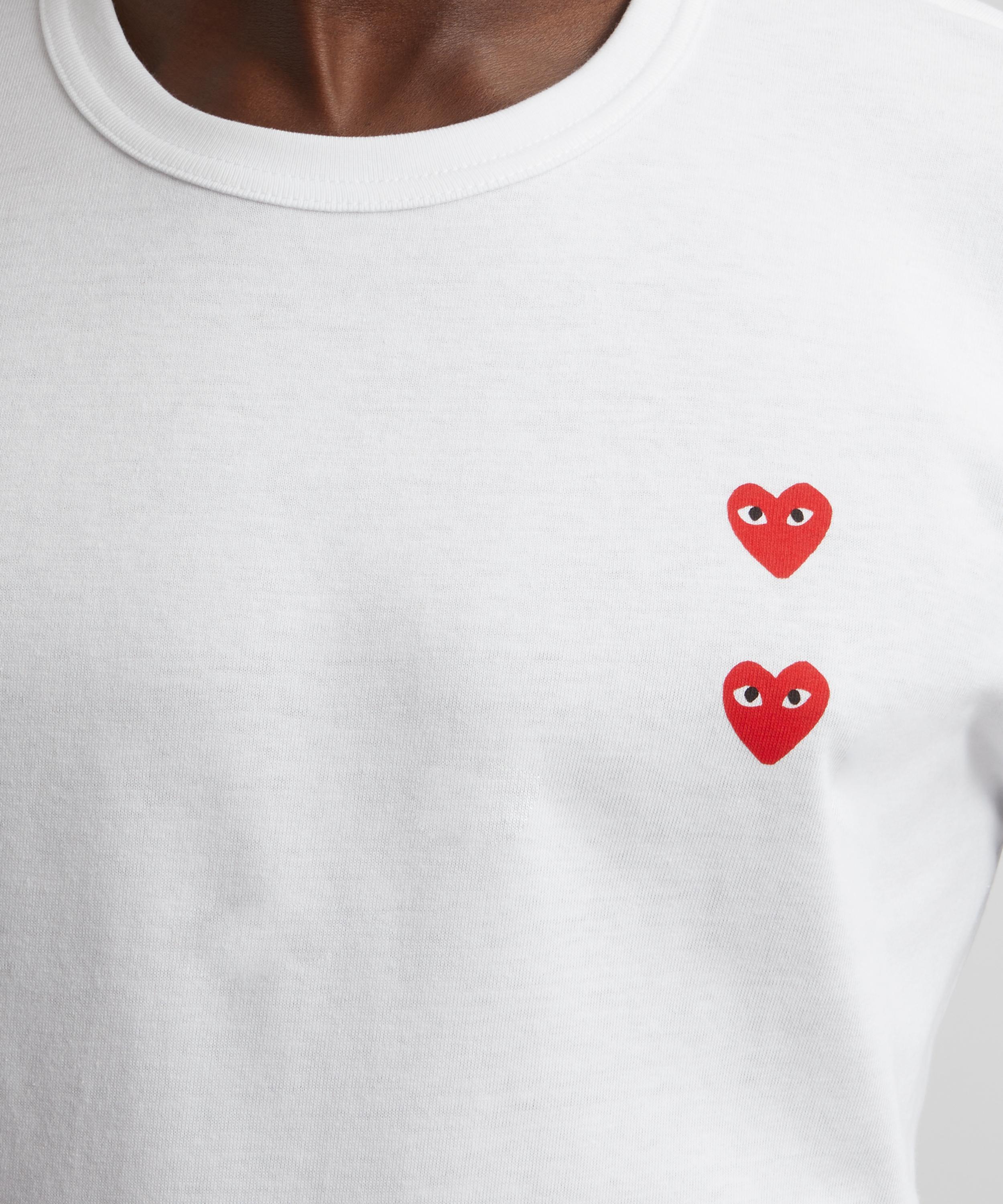 Comme des Garçons Play - Multi Red Heart Long Sleeve T-Shirt image number 4