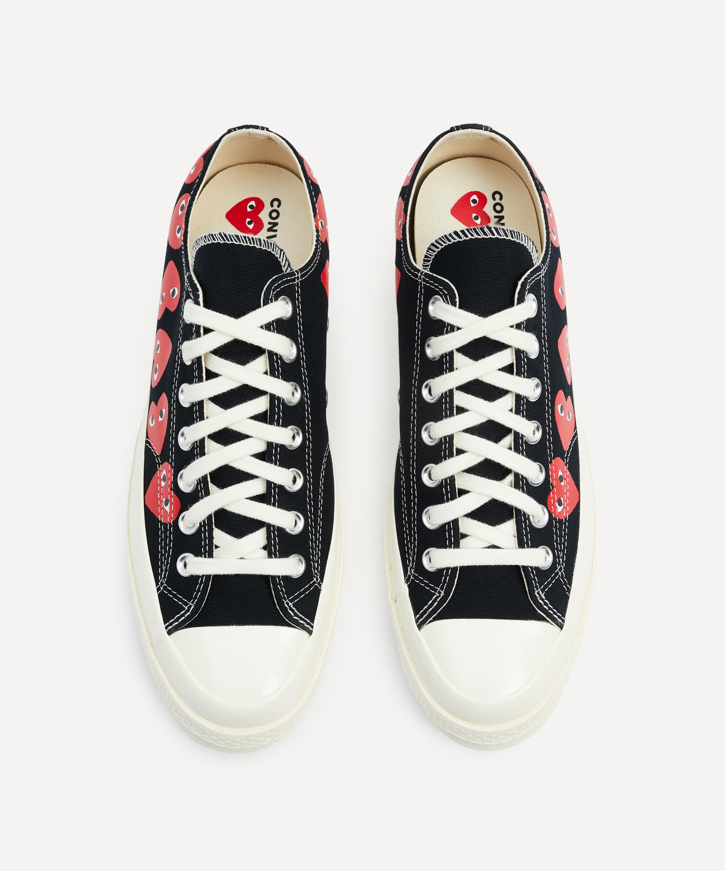 Comme Des Garçons - x Converse PLAY Chuck 70 Multi Heart Low-Top Trainers image number 1