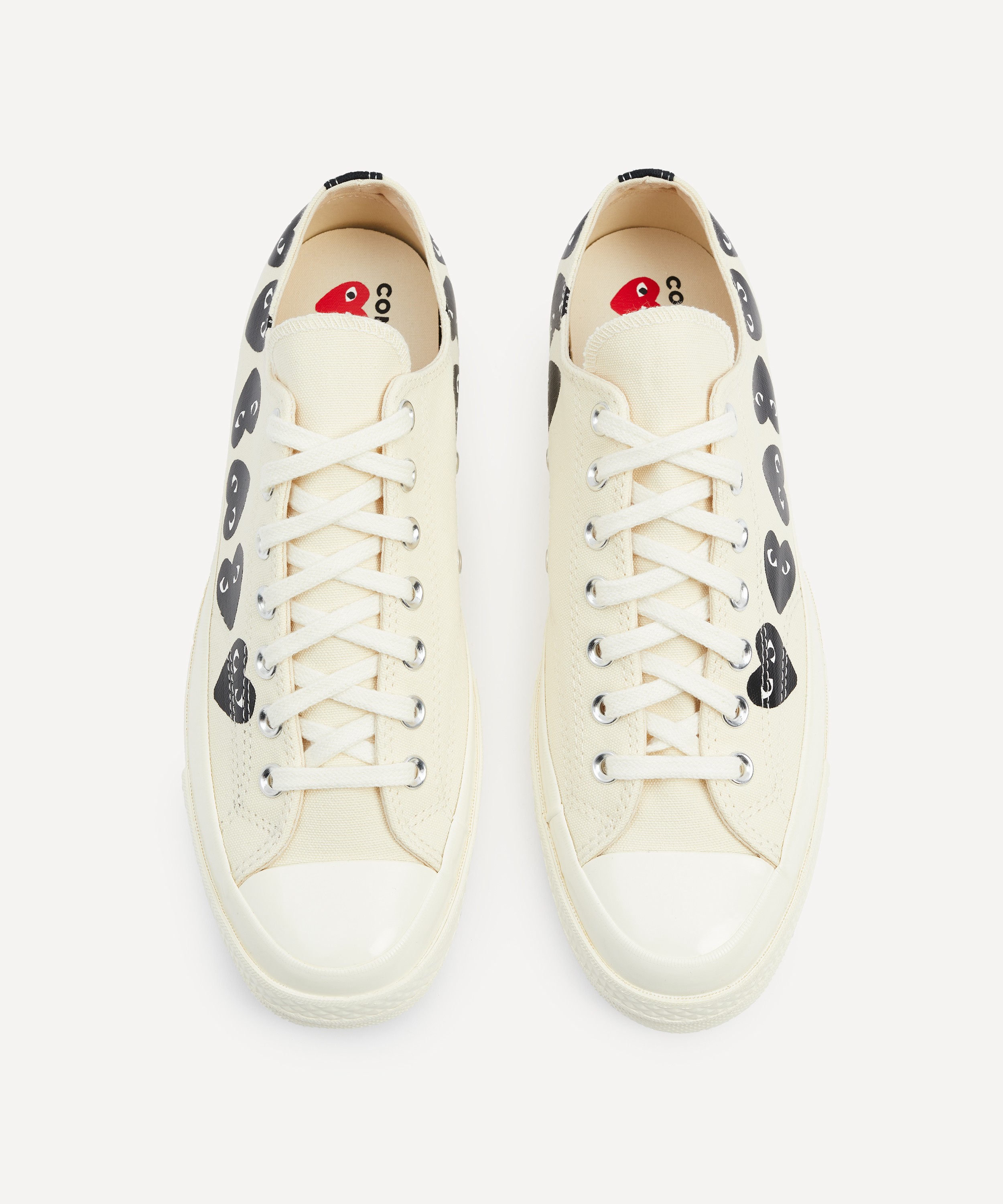 Comme Des Garçons - x Converse PLAY Chuck 70 Multi Heart Low-Top Trainers image number 1