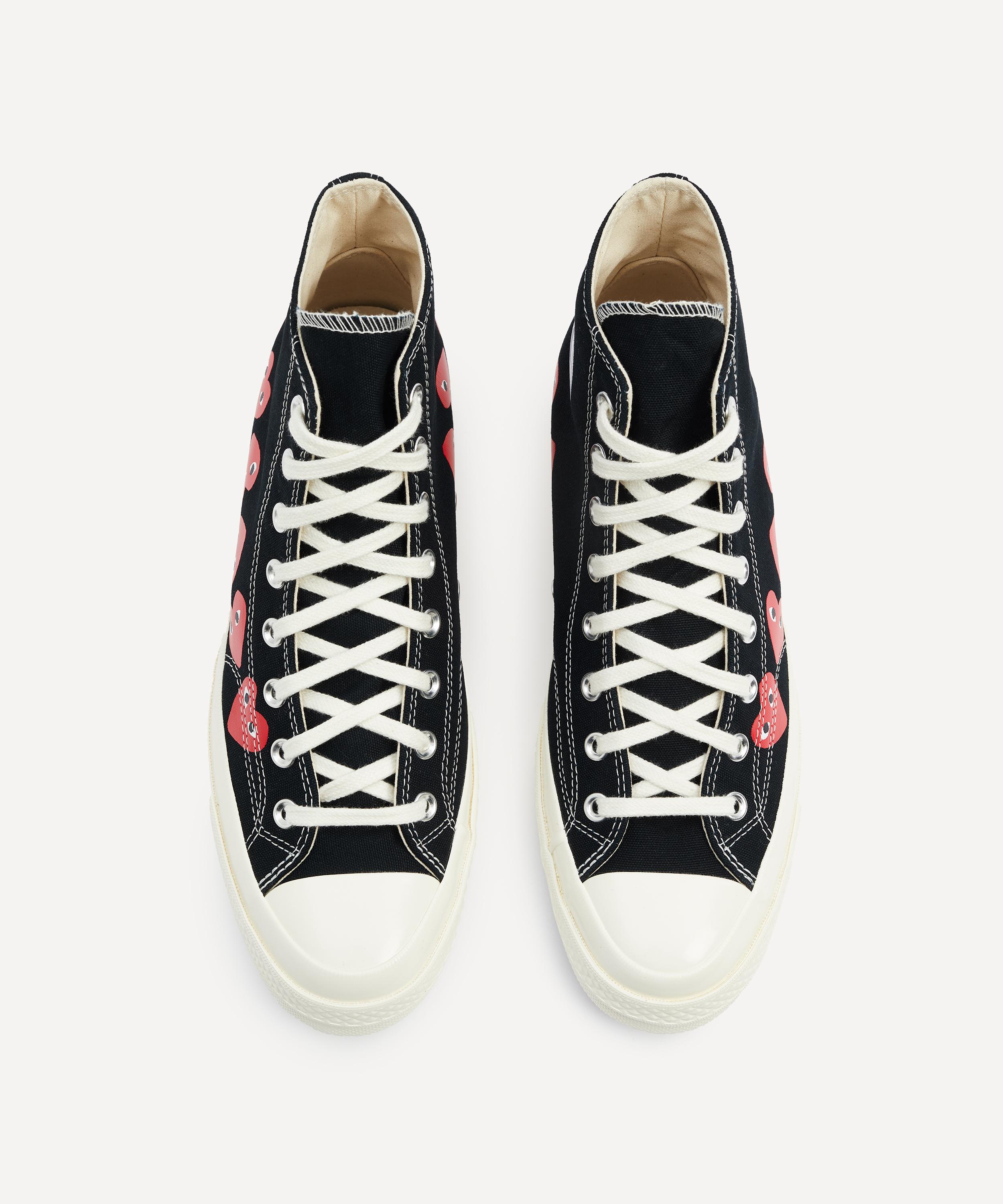 Comme Des Garçons - x Converse PLAY Chuck 70 Multi Heart High-Top Trainers image number 1