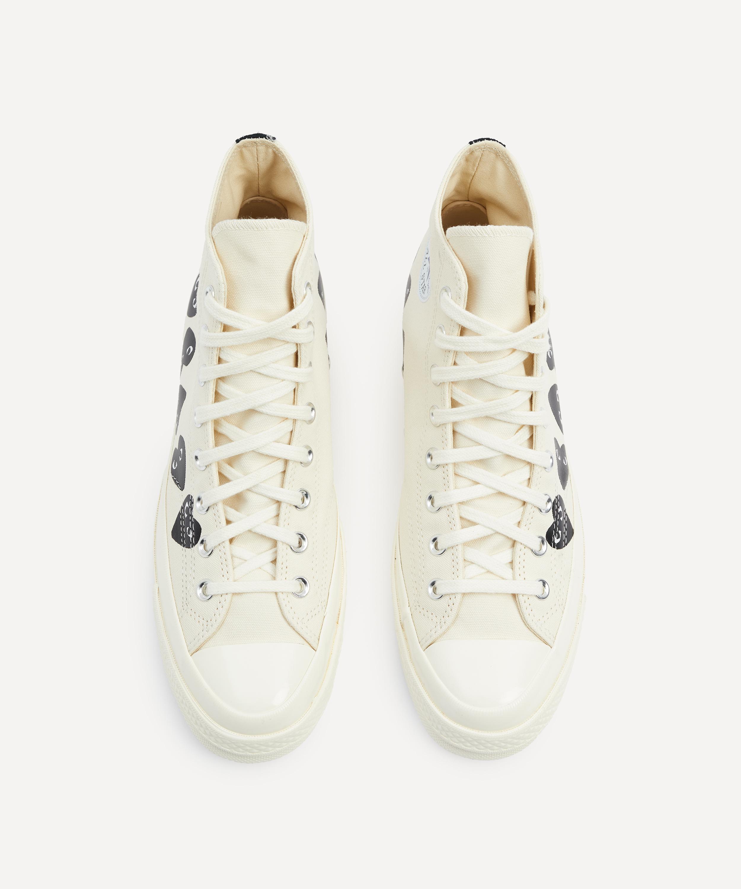 Comme Des Garçons - x Converse PLAY Chuck 70 Multi Heart High-Top Trainers image number 2