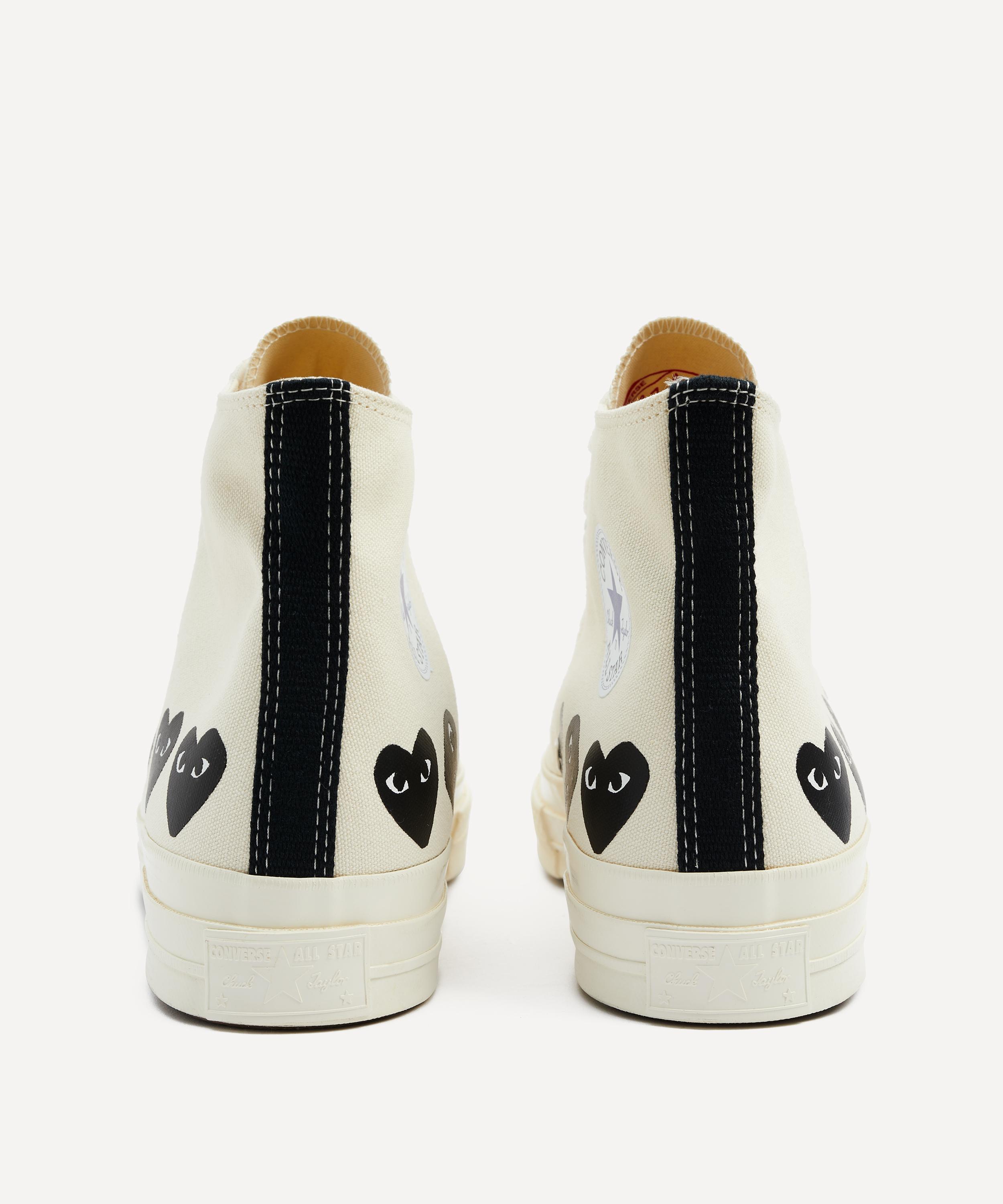 Comme Des Garçons - x Converse PLAY Chuck 70 Multi Heart High-Top Trainers image number 3