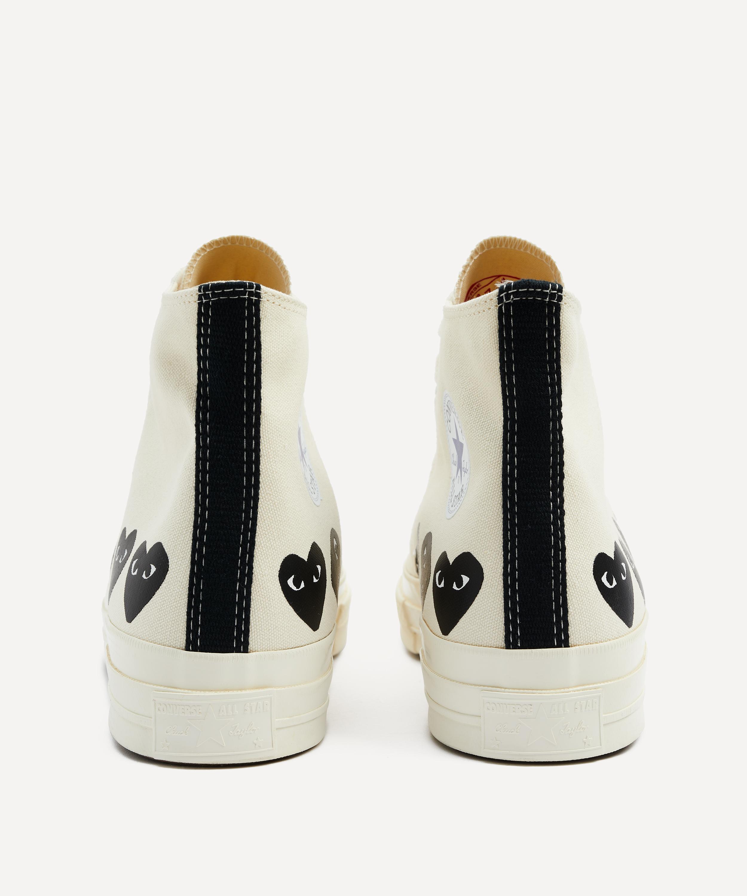 Comme Des Garçons - x Converse PLAY Chuck 70 Multi Heart High-Top Trainers image number 2