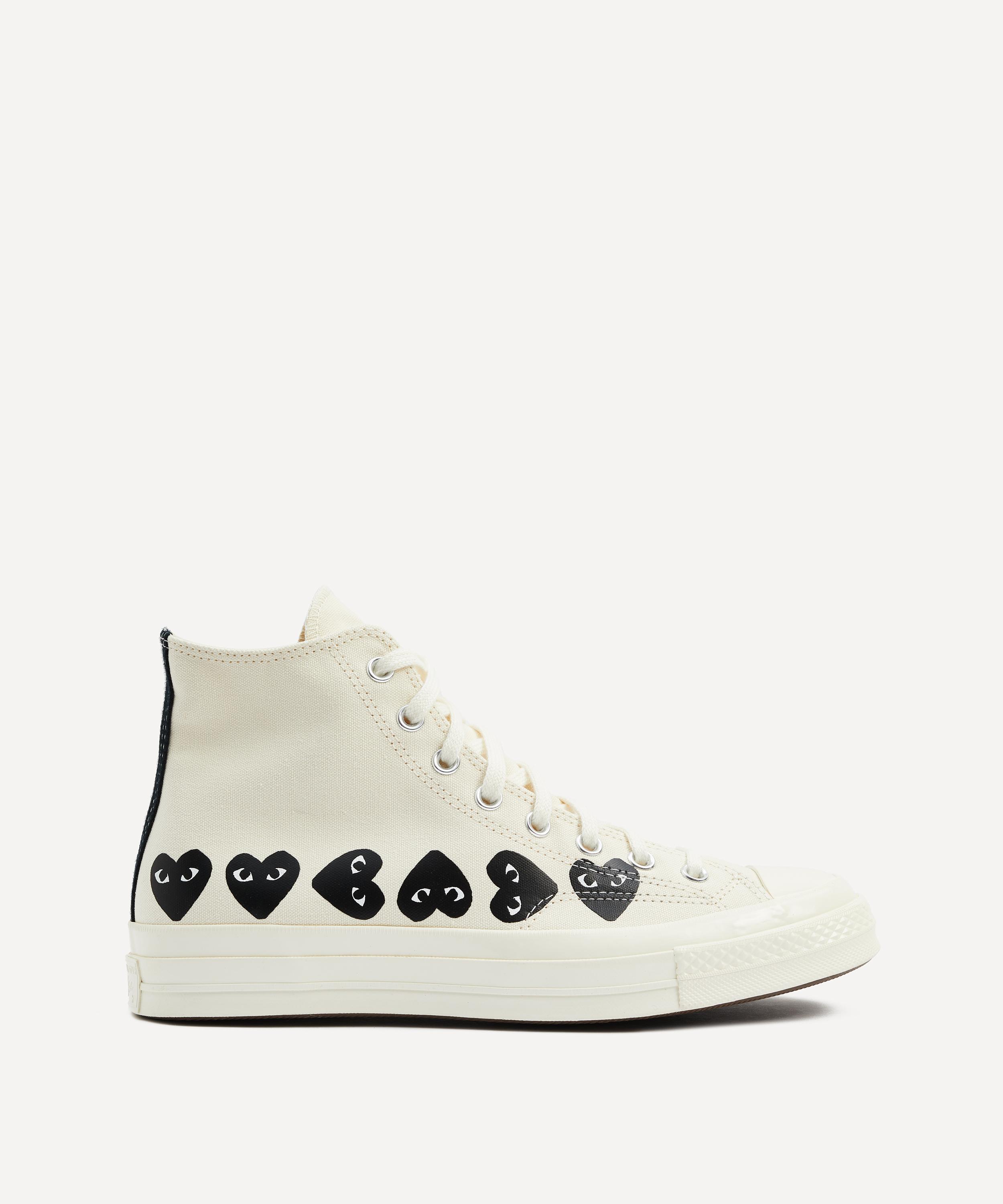 Comme Des Garçons - x Converse PLAY Chuck 70 Multi Heart High-Top Trainers image number 4