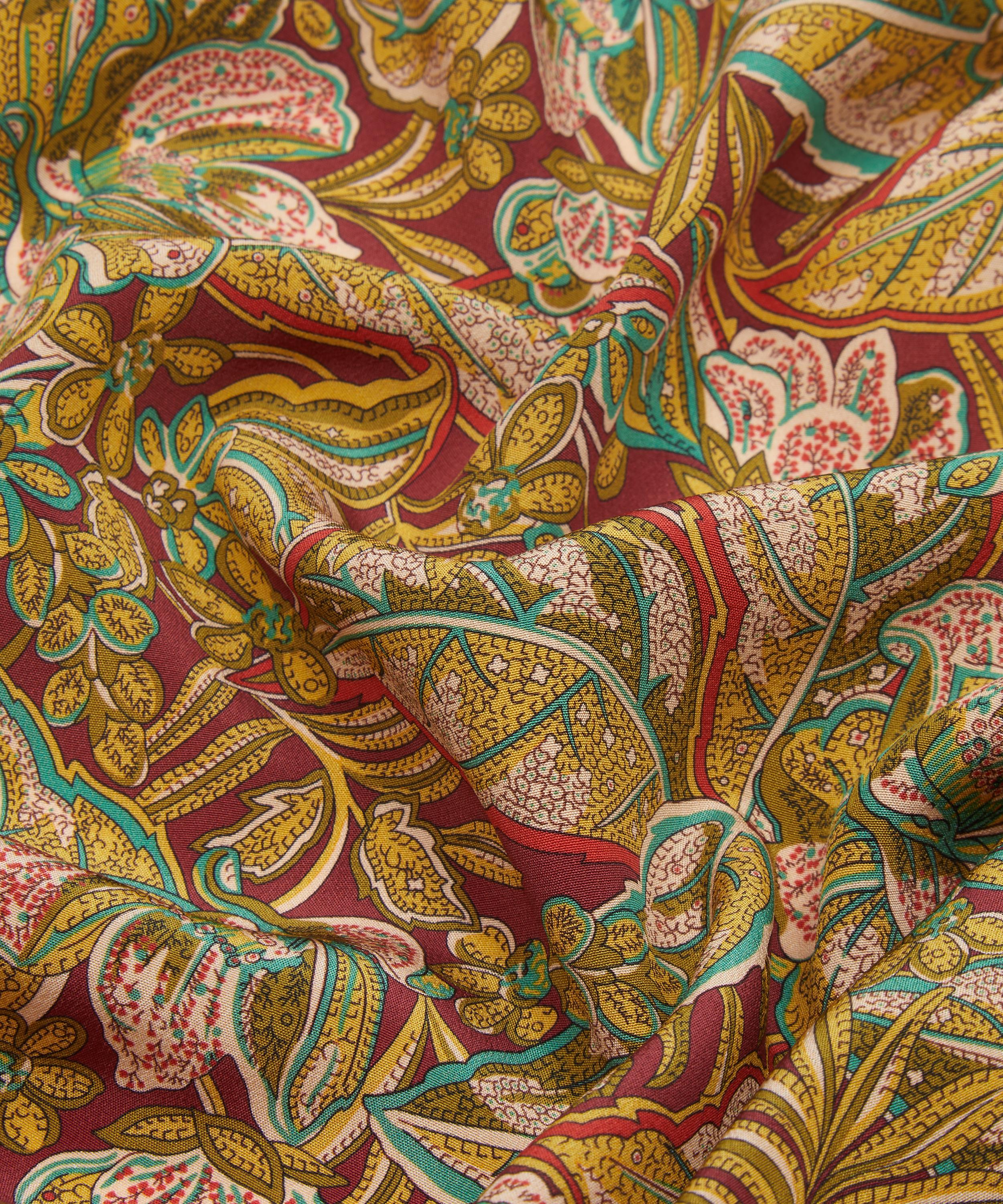 Liberty Fabrics - Hawaiian Paisley Crepe de Chine image number 3