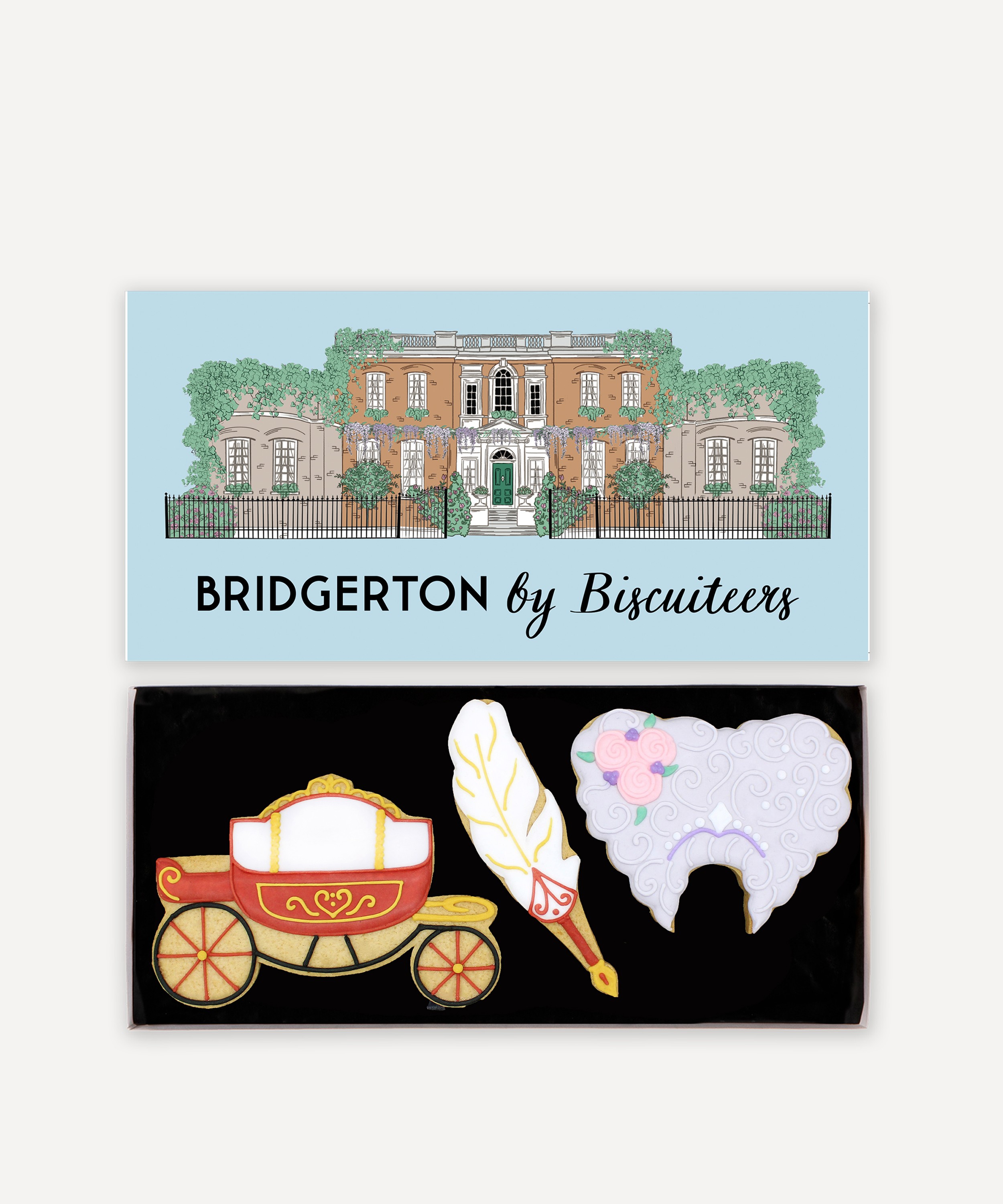 Biscuiteers - & Bridgerton Letterbox Biscuit Box image number 1