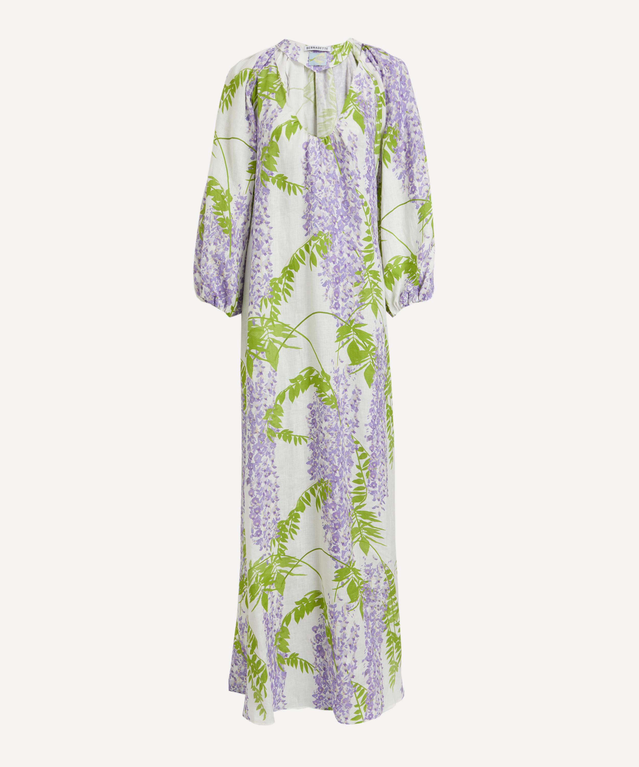 Bernadette - Georgio Wisteria Linen Dress image number 0