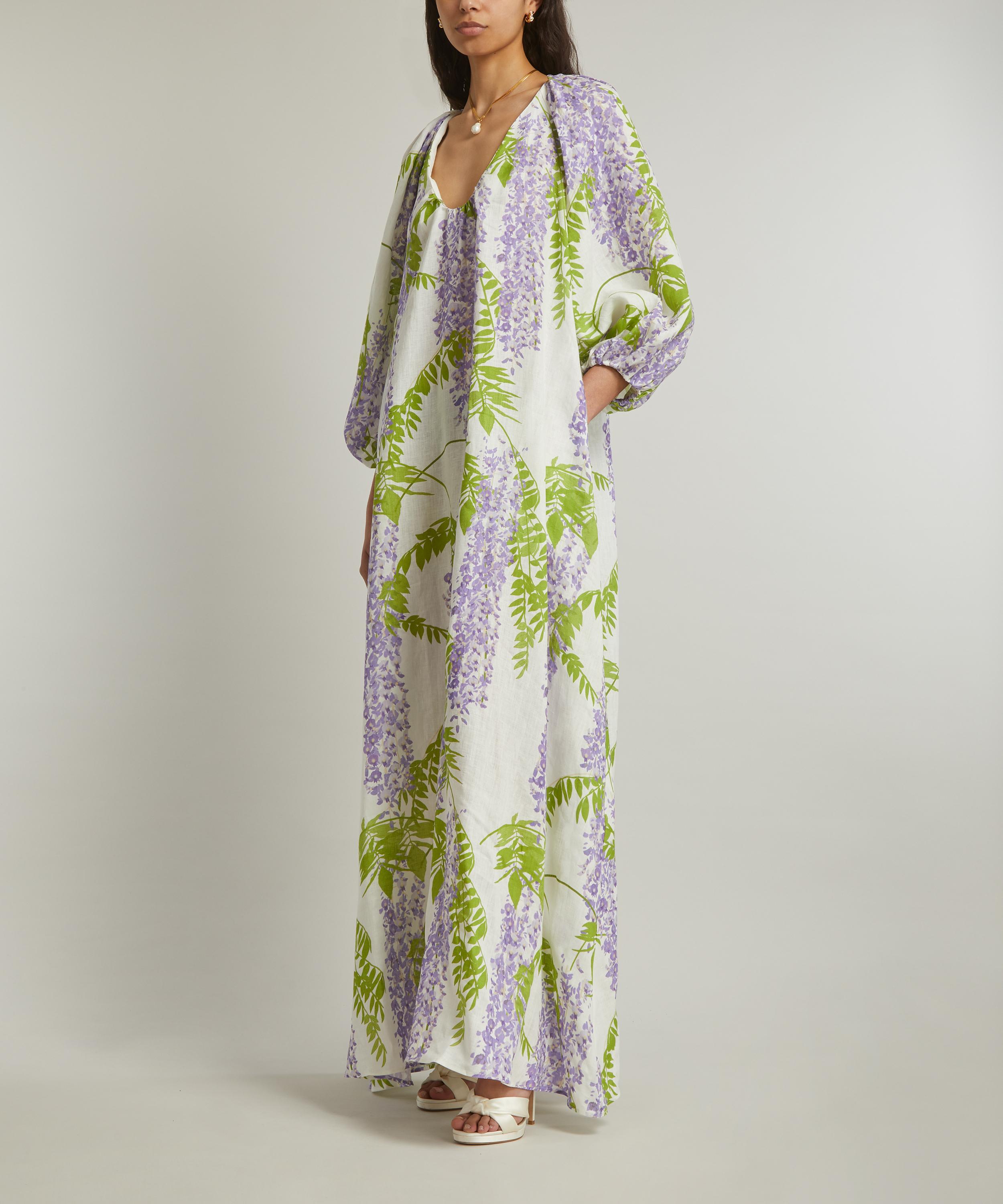 Bernadette - Georgio Wisteria Linen Dress image number 2