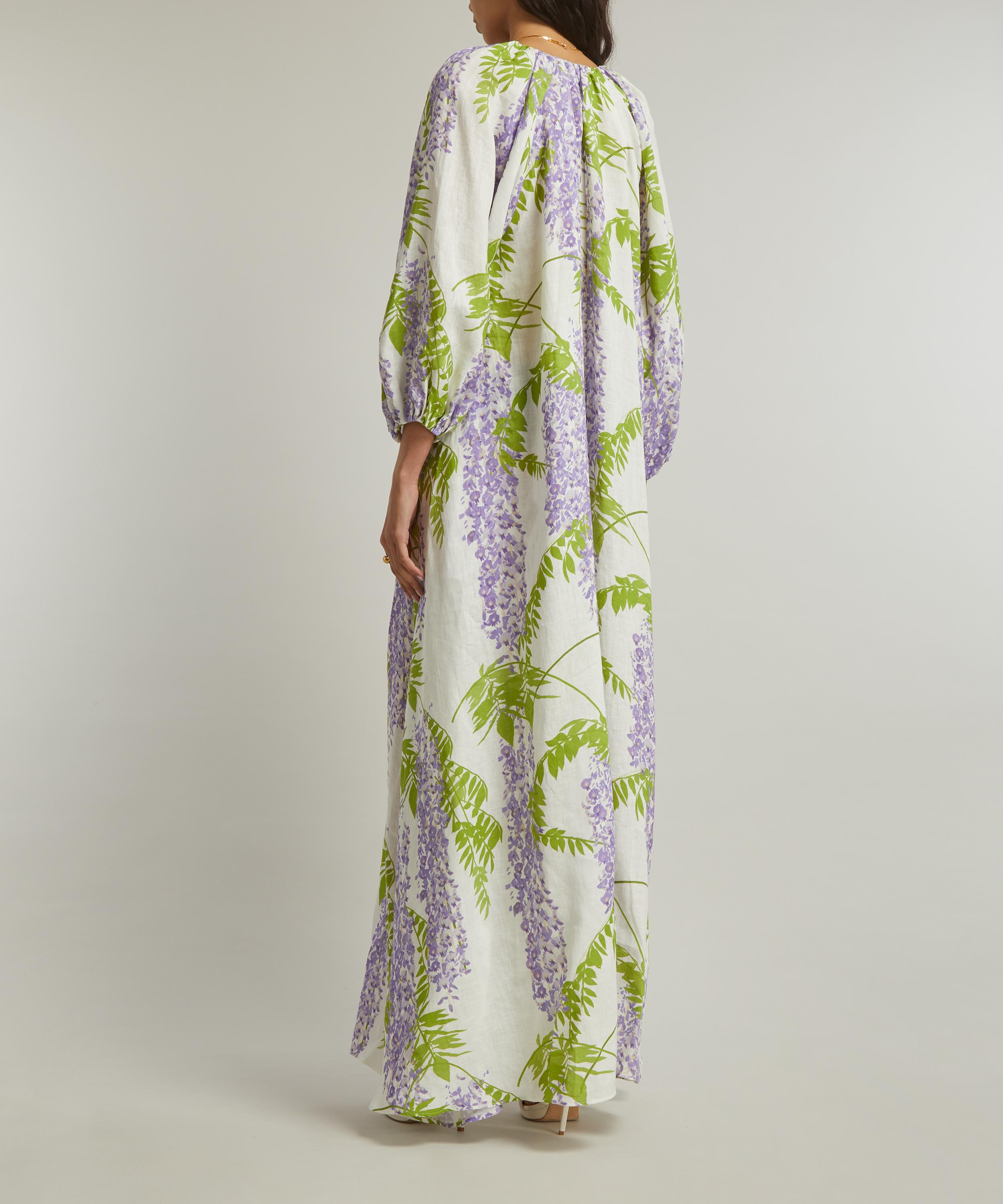 Bernadette - Georgio Wisteria Linen Dress image number 3