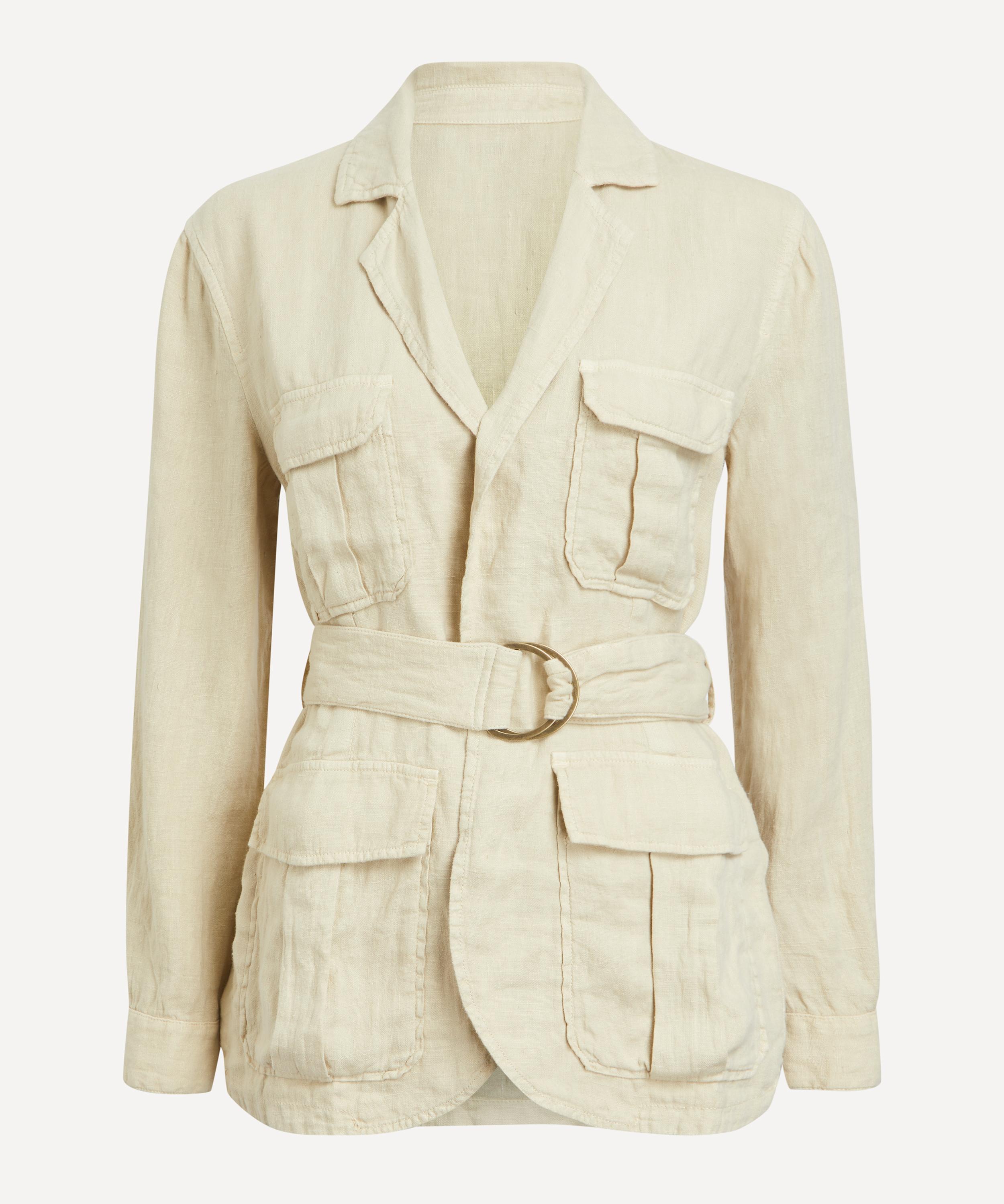 Fortela - Belinda Woven Linen Safari Jacket image number 0