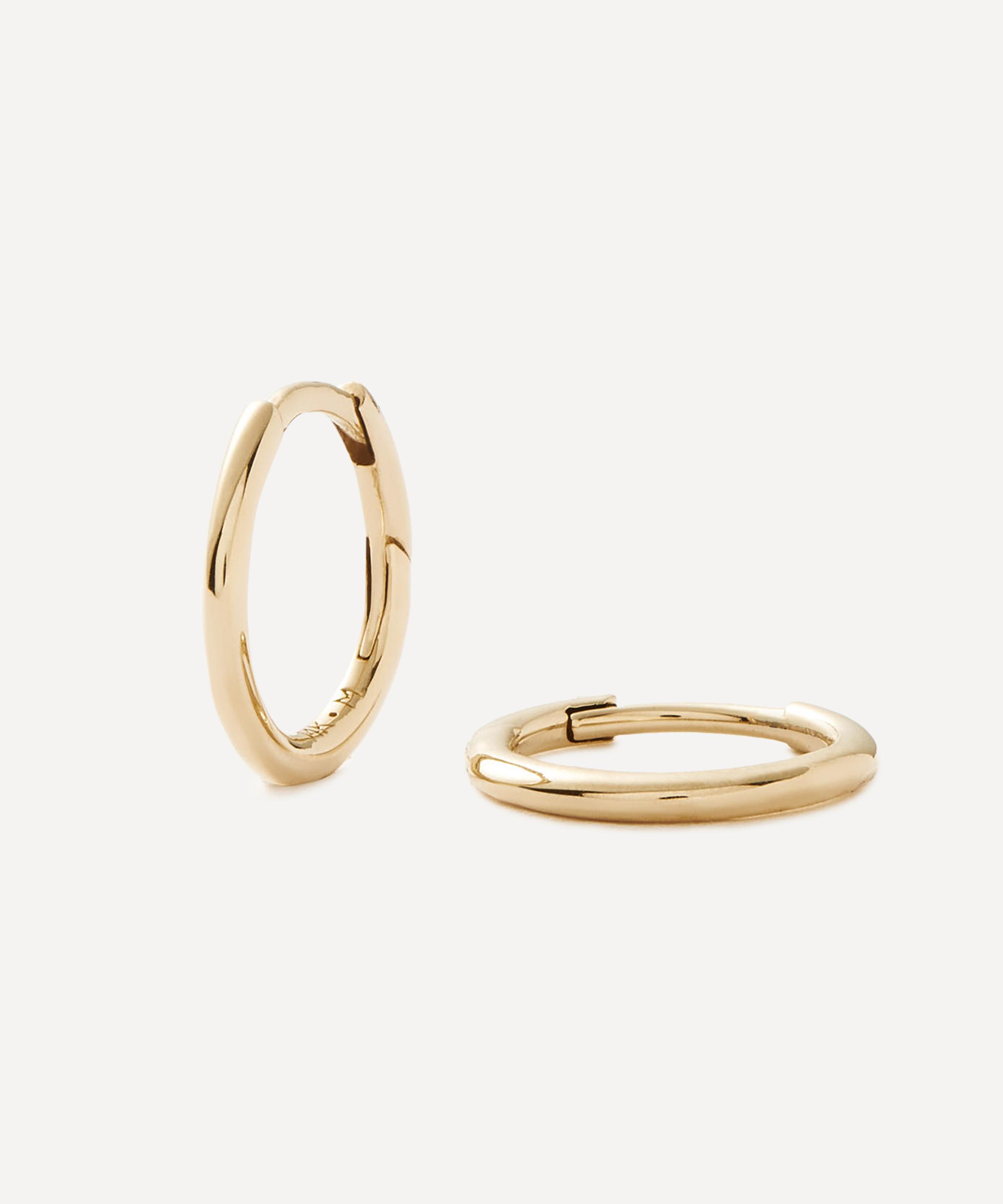 Missoma - 14ct Gold Fine Classic Mini Hoop Earrings image number 0