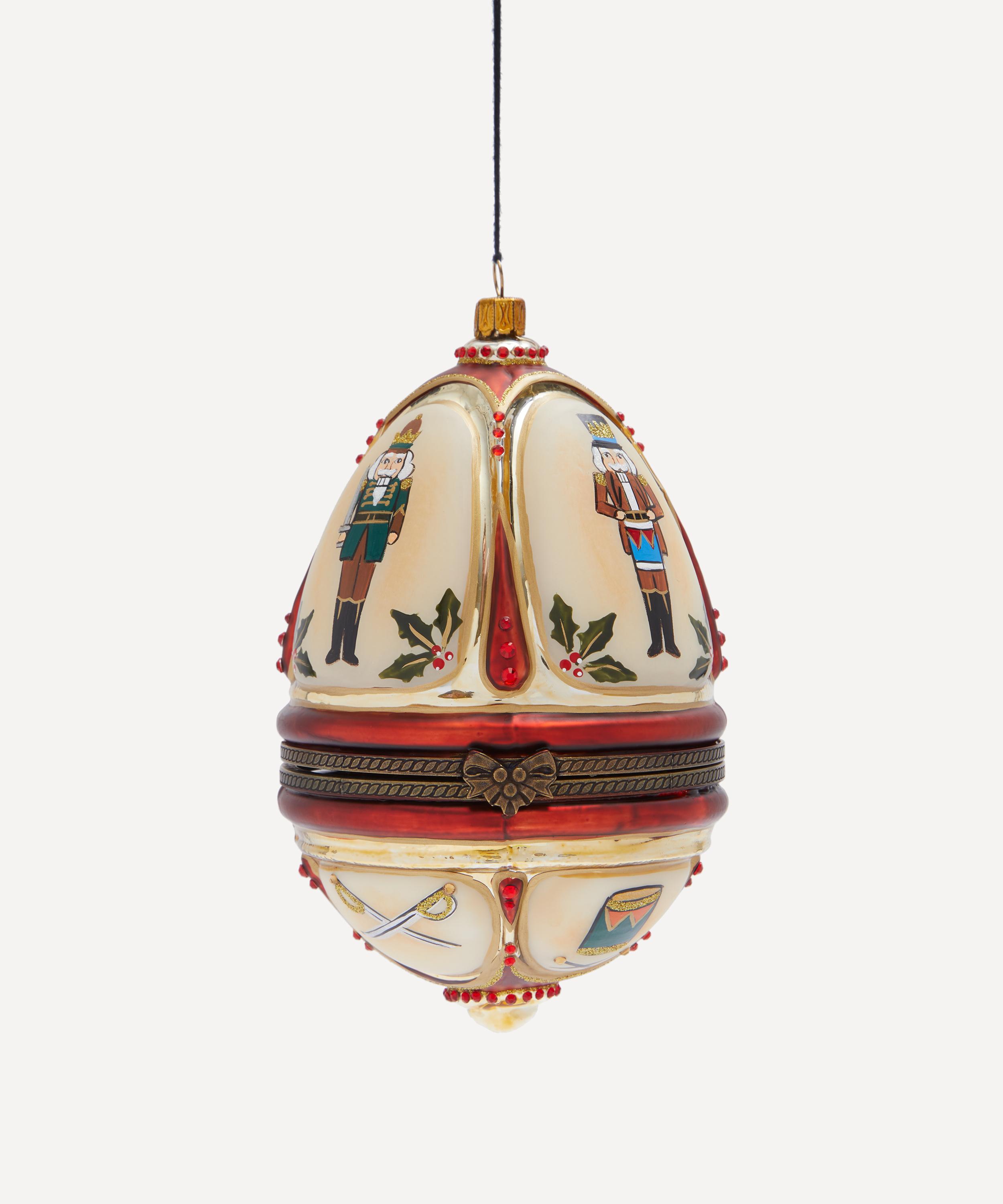 Christmas - Nutcracker Hinged Fabergé Egg image number 0