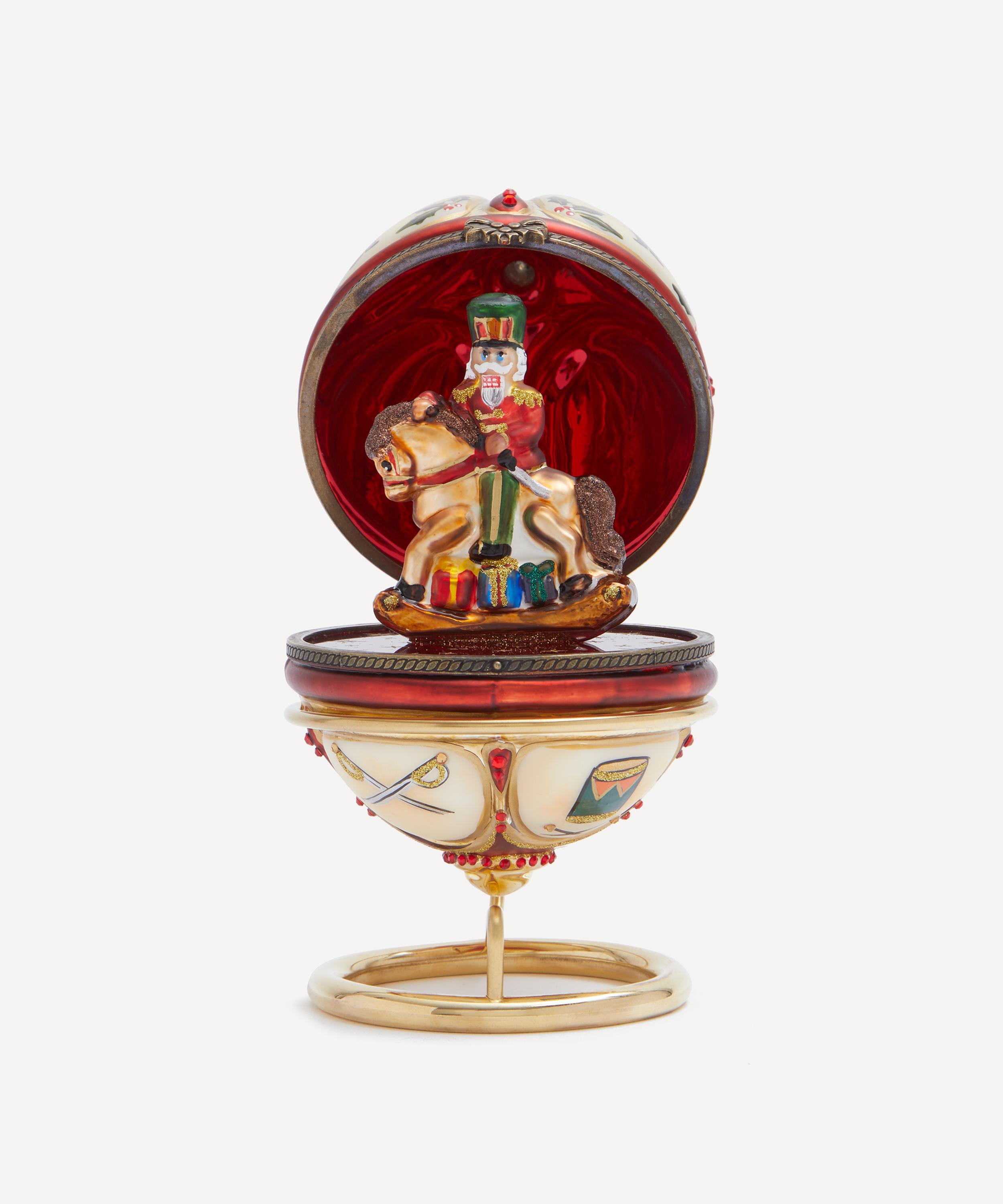 Christmas - Nutcracker Hinged Fabergé Egg image number 3