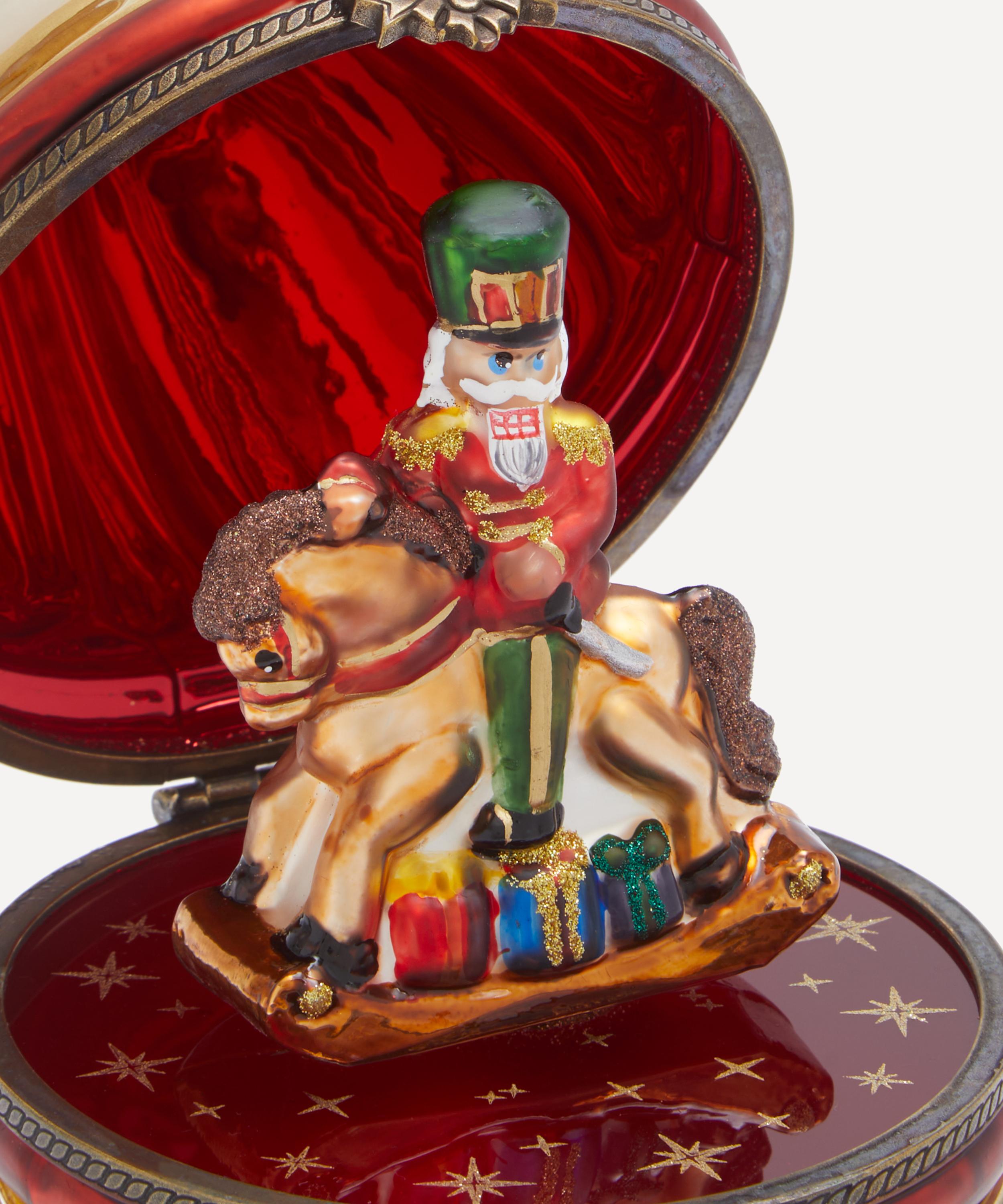 Christmas - Nutcracker Hinged Fabergé Egg image number 4