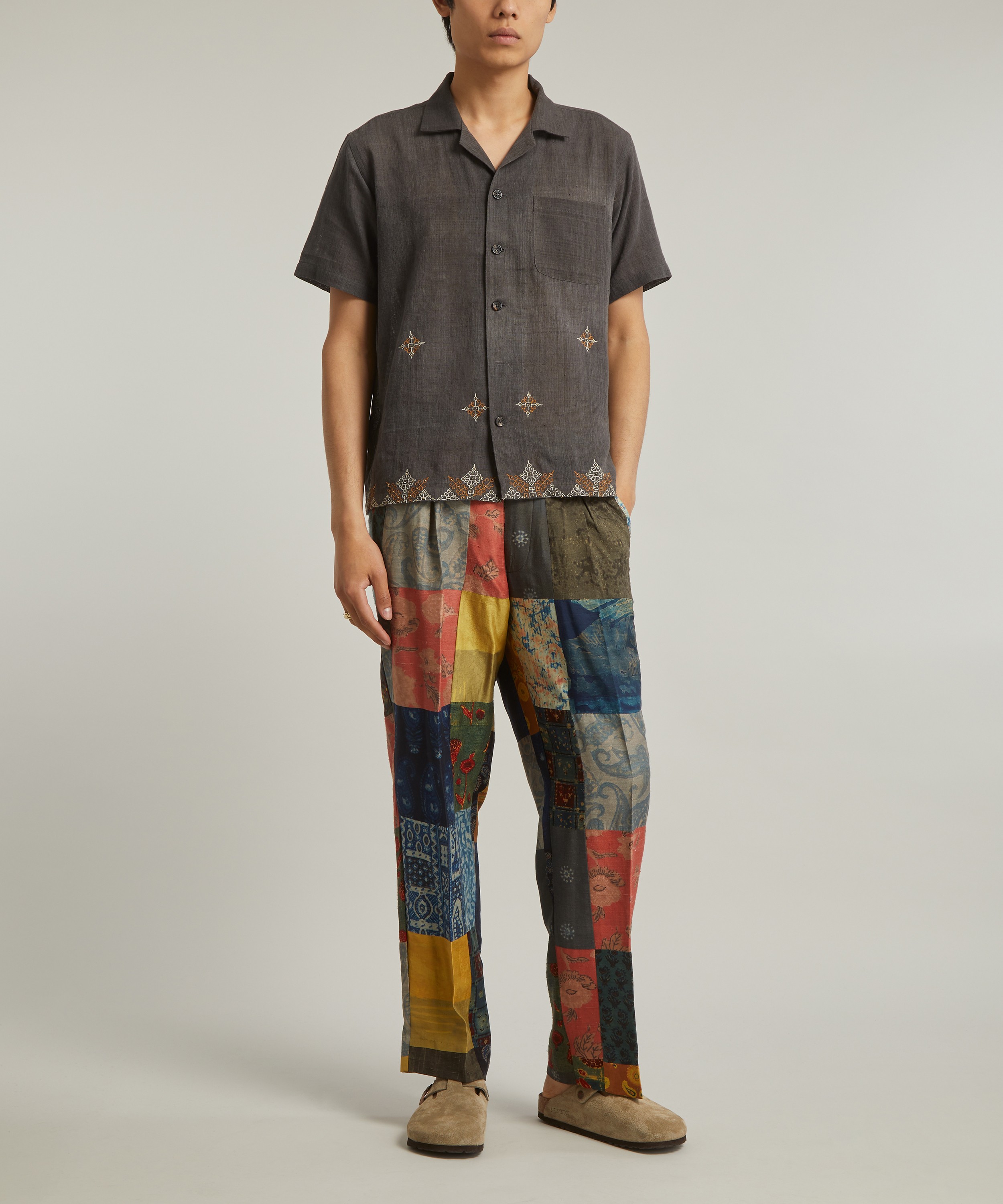 Kartik Research - Kasuti Handwoven Embroidered Cotton Shirt image number 1