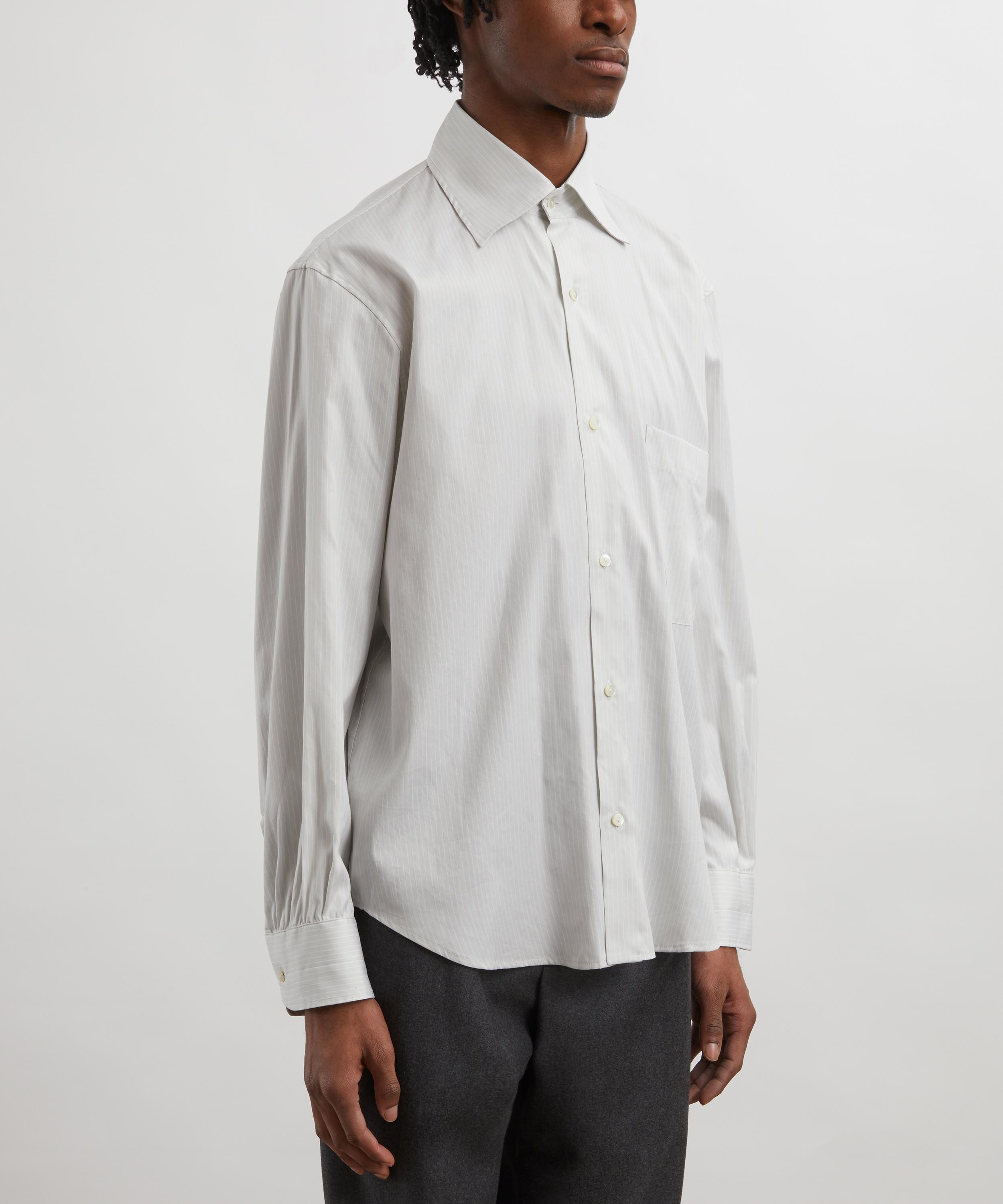 Stoffa - Pearl Stripe Spread Collar Shirt image number 2