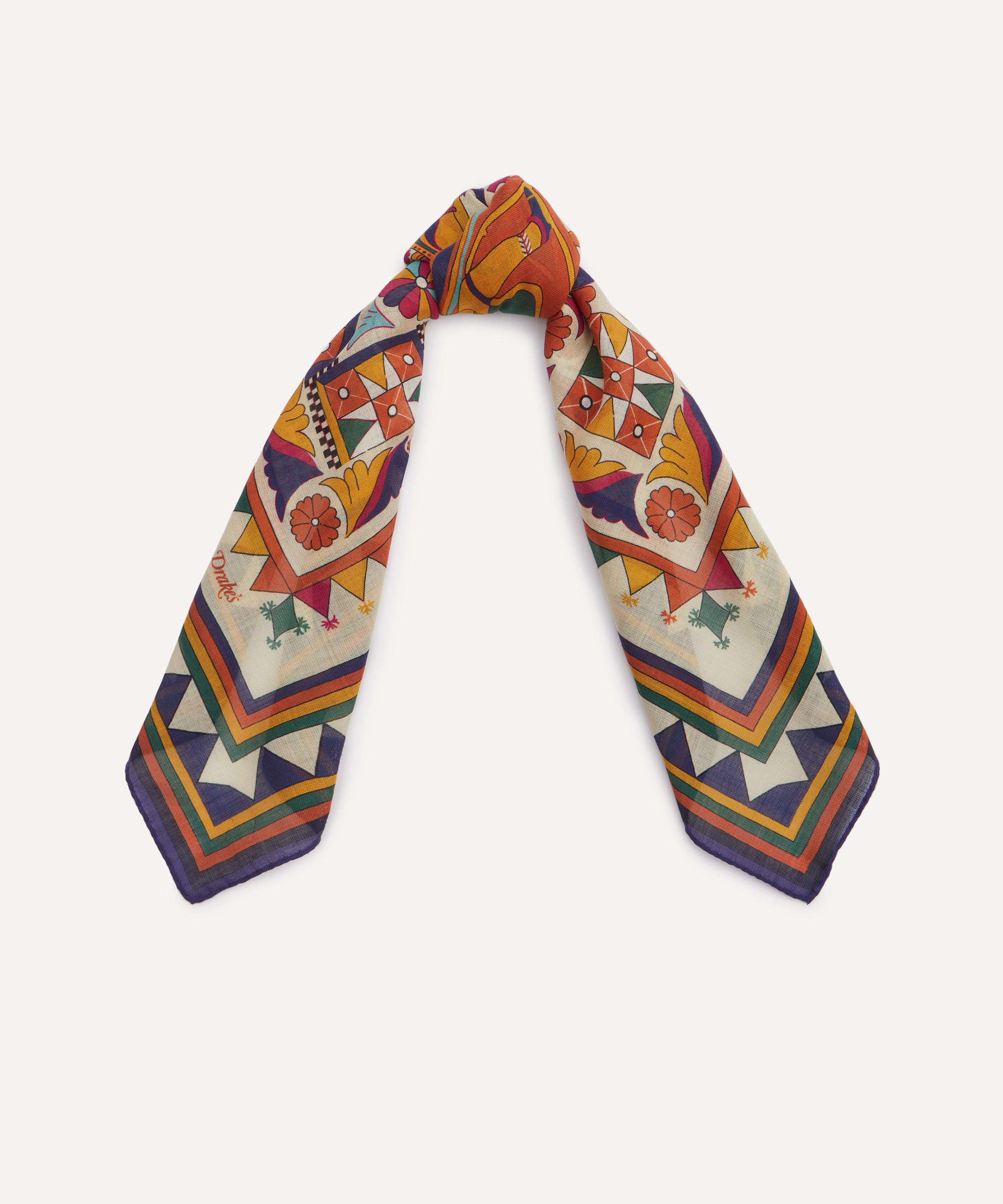 Drakes - Maharaja Wool-Silk Bandana image number 0