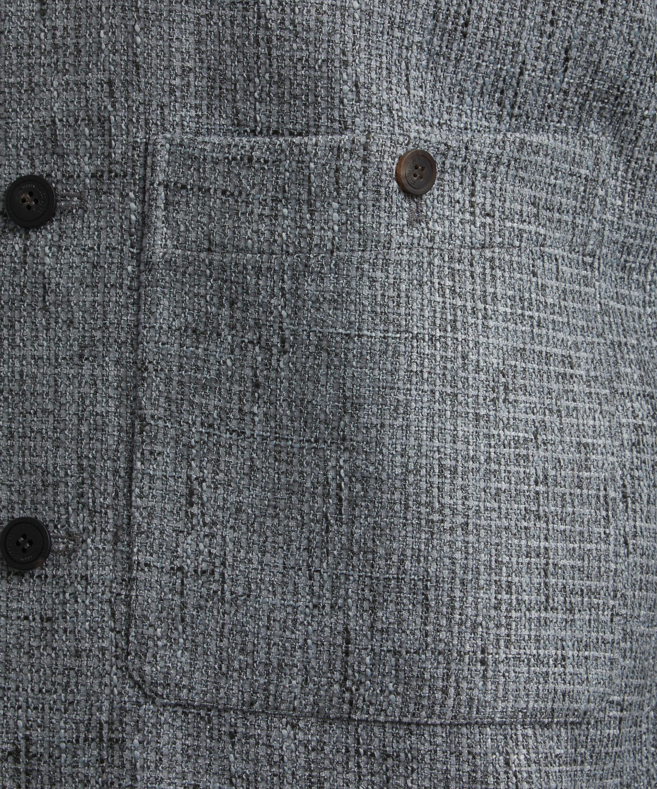 Le17septembre - Tweed Button-Down Overshirt image number 4