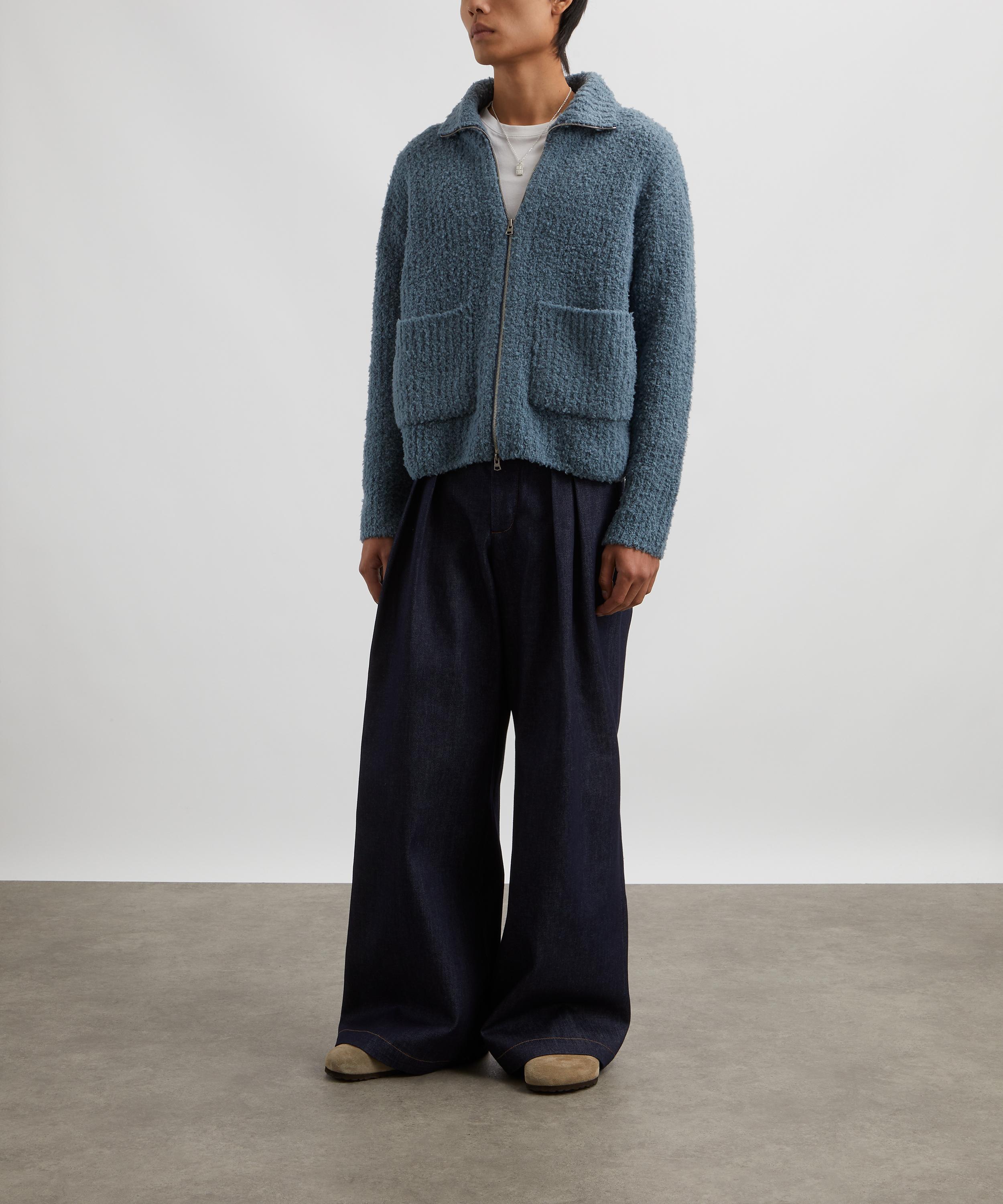 Le17septembre - Blue Wool-Blend Zipped Cardigan image number 1