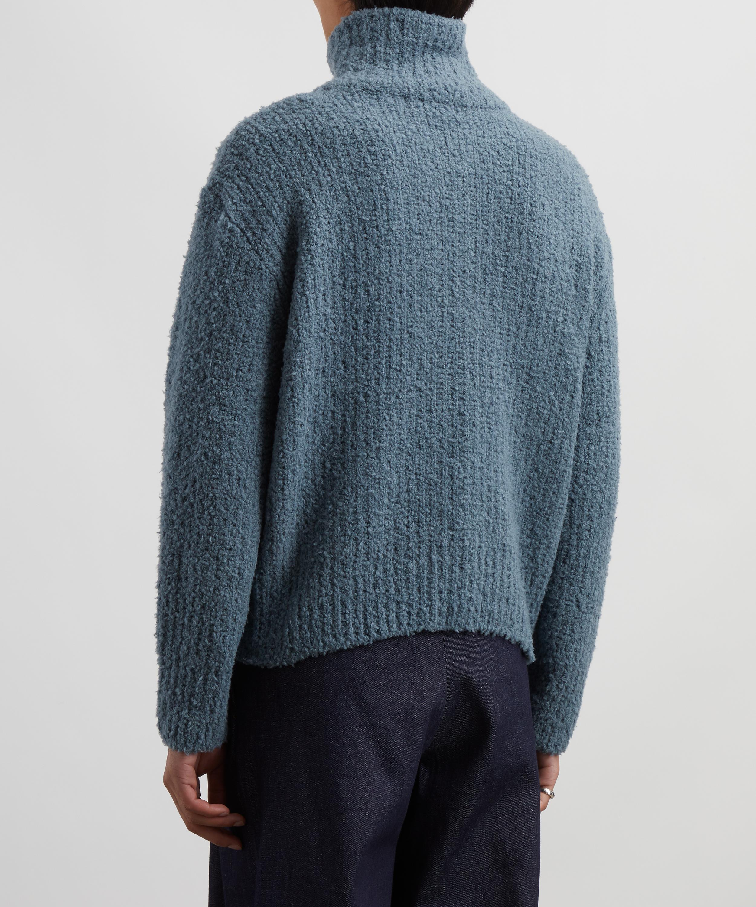 Le17septembre - Blue Wool-Blend Zipped Cardigan image number 3