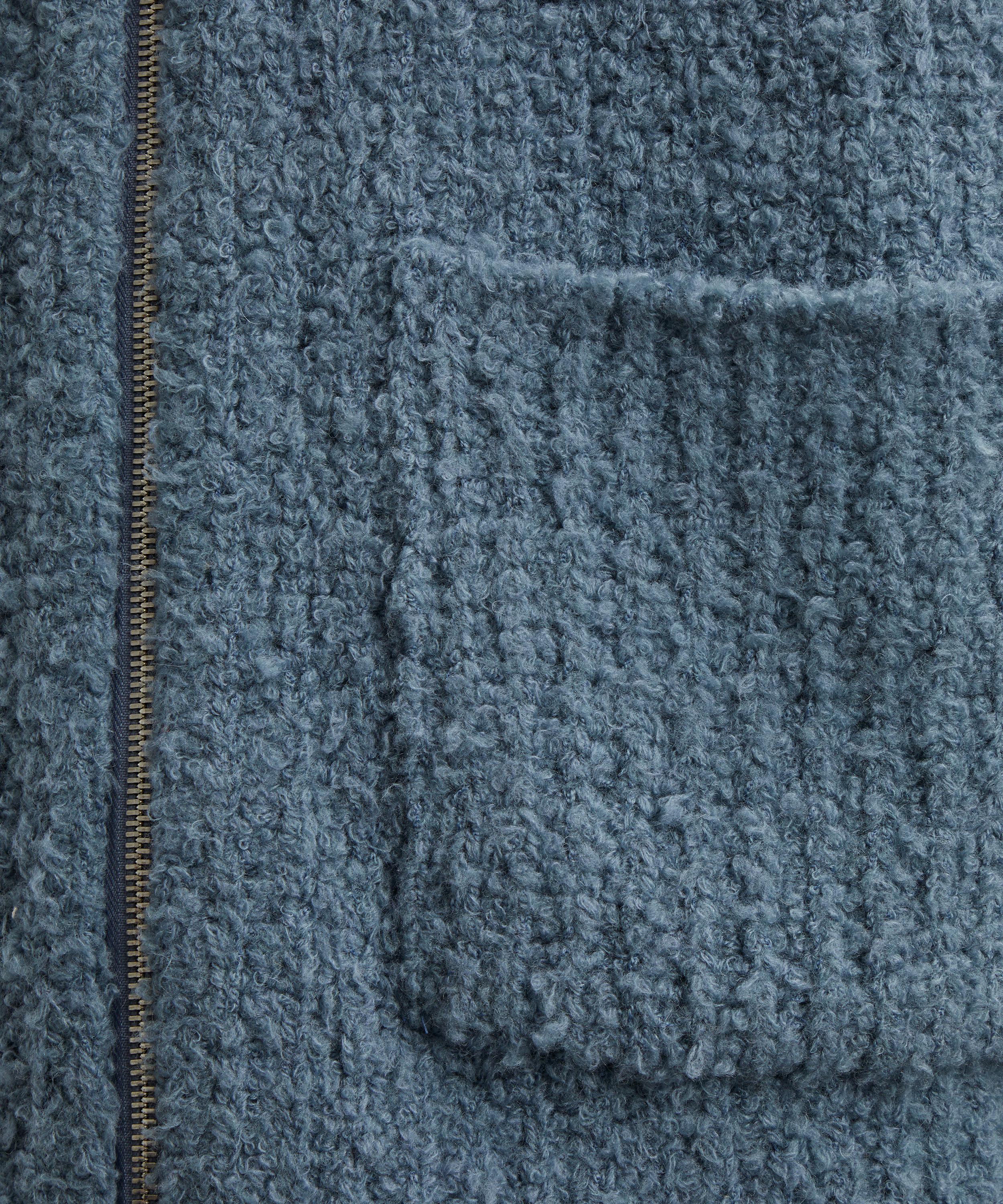 Le17septembre - Blue Wool-Blend Zipped Cardigan image number 4