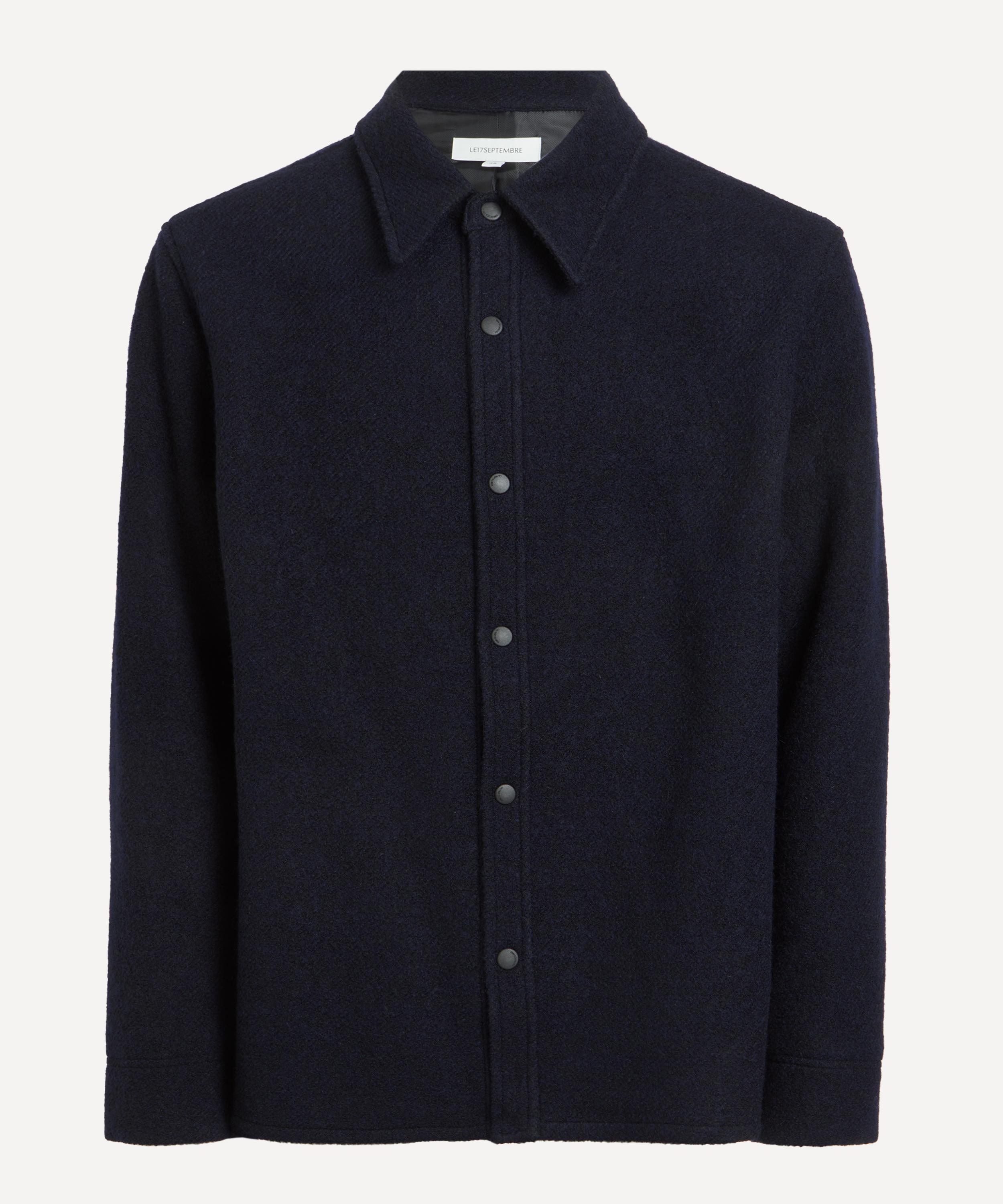 Le17septembre - Navy Wool-Blend Bouclé Jacket image number 0