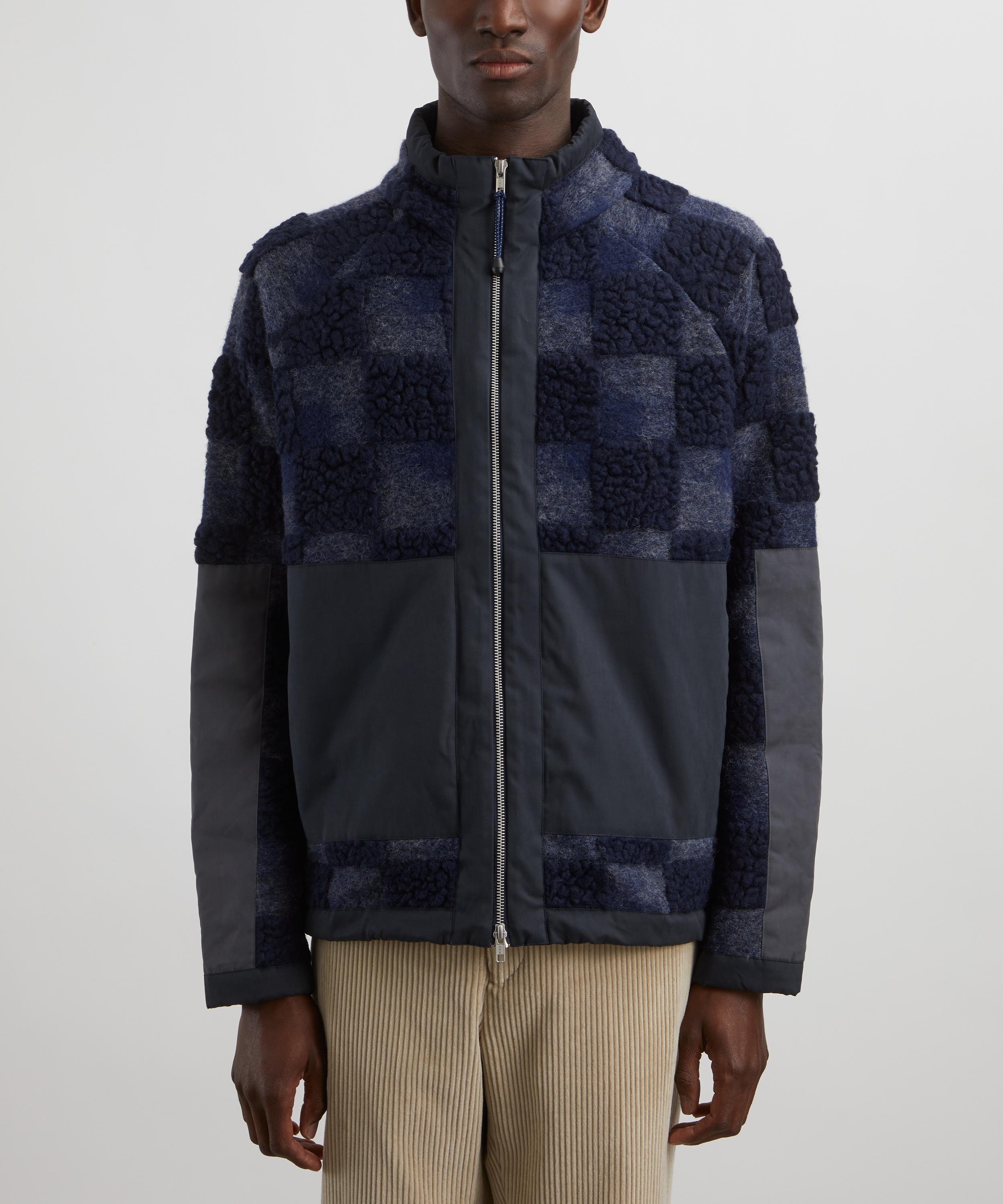 Folk - Signal Navy Checkerboard Fleece image number 1