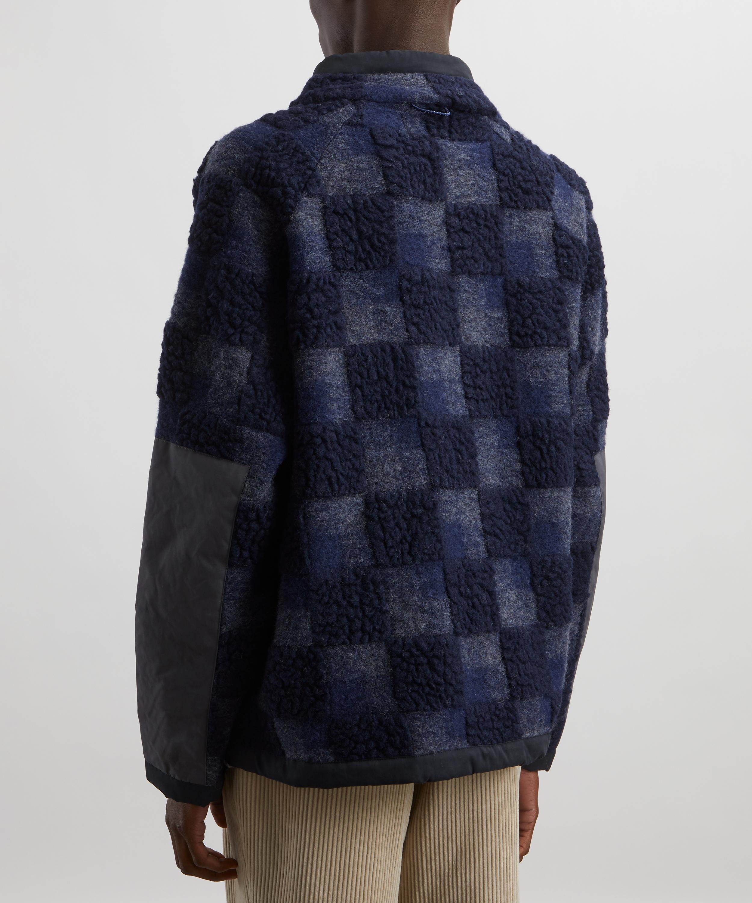 Folk - Signal Navy Checkerboard Fleece image number 2