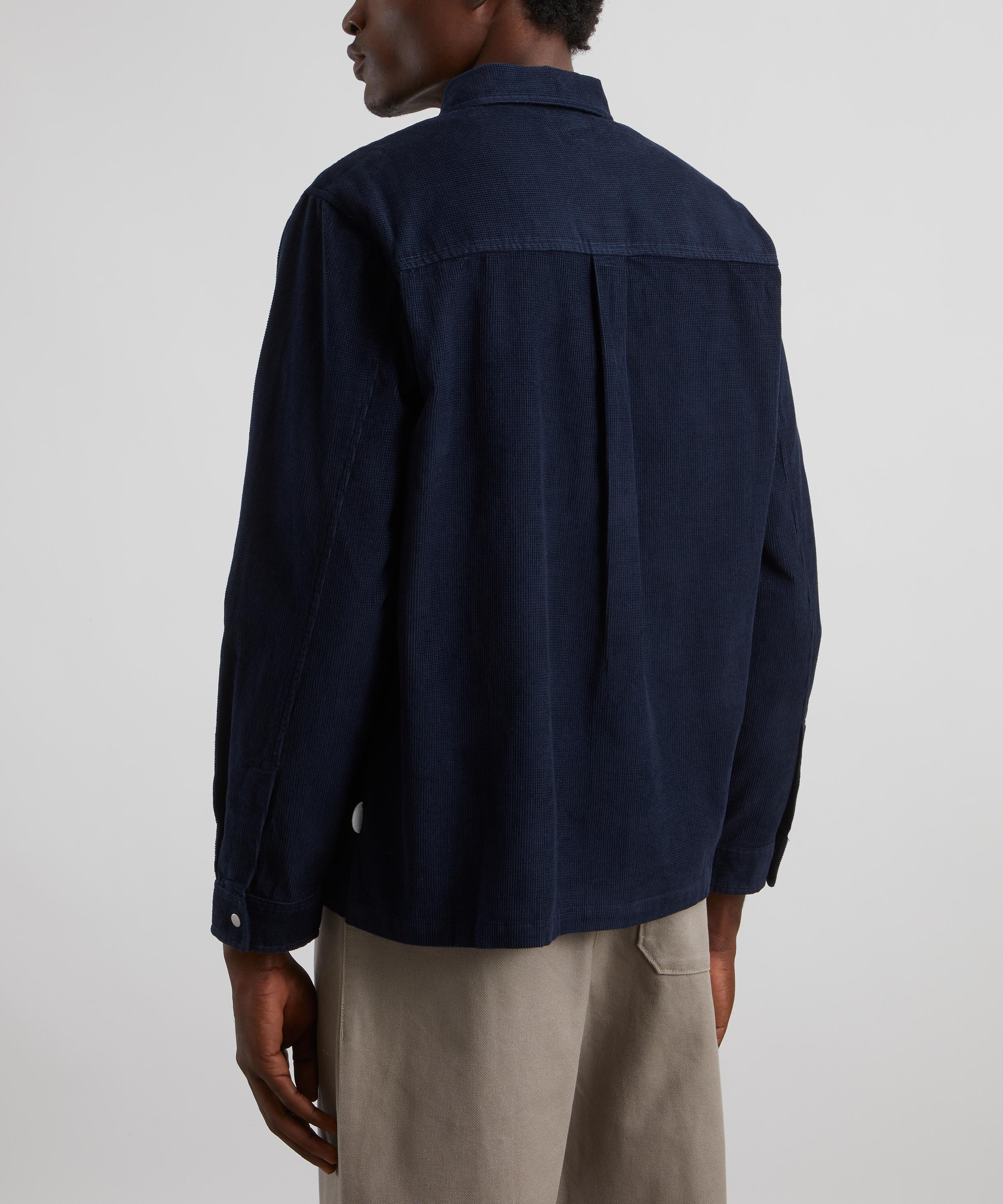 Folk - Patch Microcheck Cord Overshirt image number 3