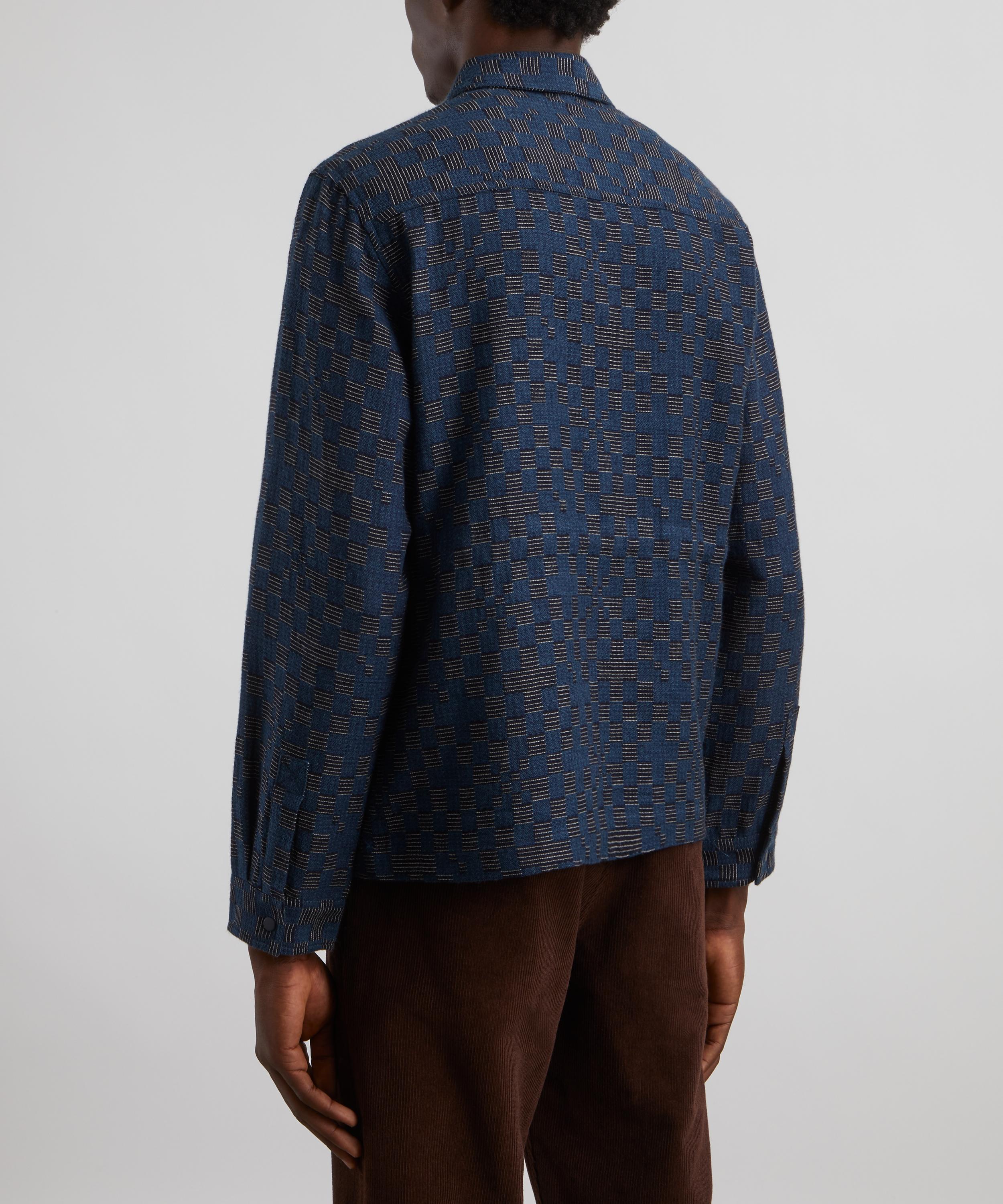 Folk - Assembly Jacket in Indigo Broken Checkerboard image number 3