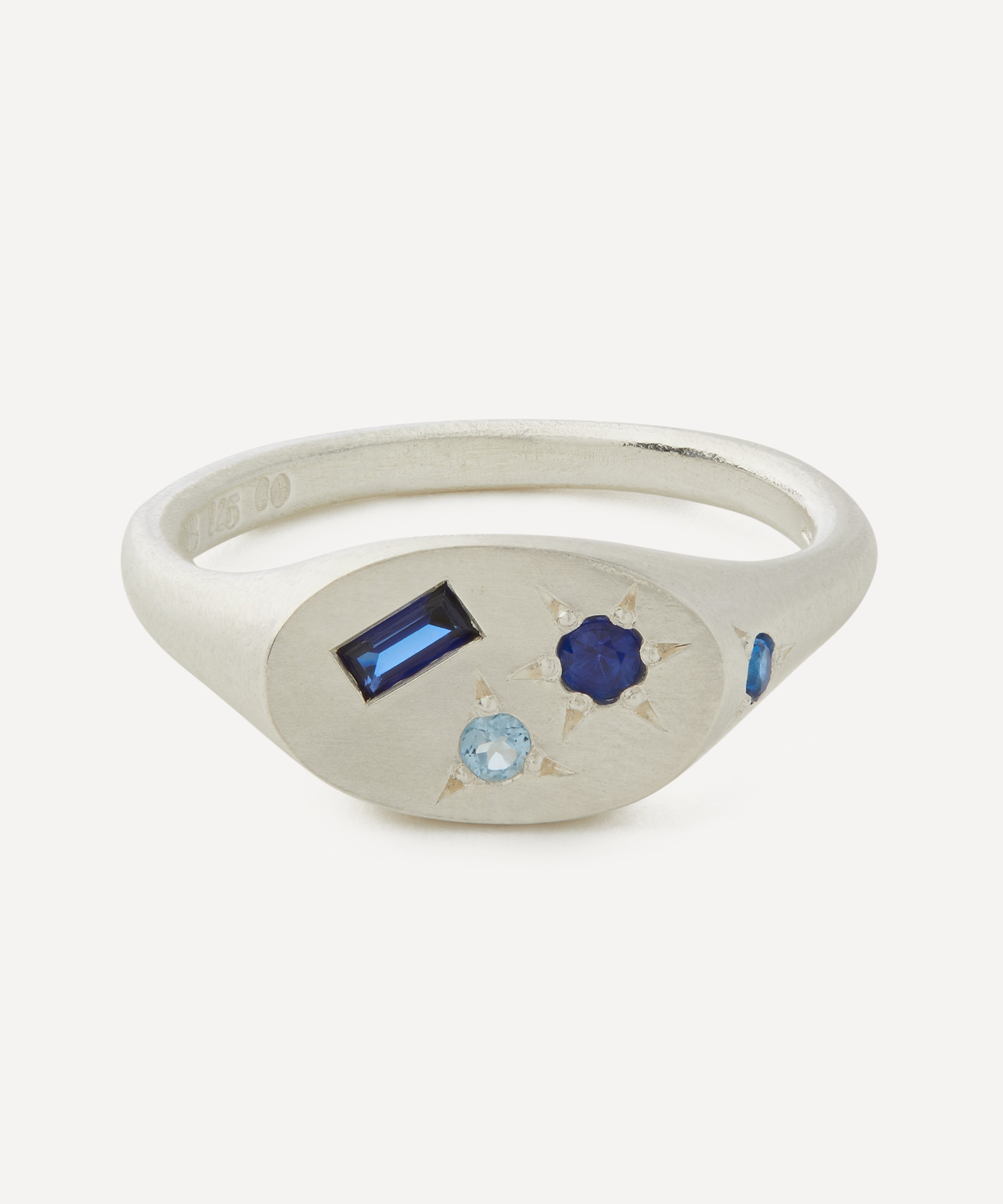 Seb Brown - Sterling Silver Neapolitan Signet Ring image number 0