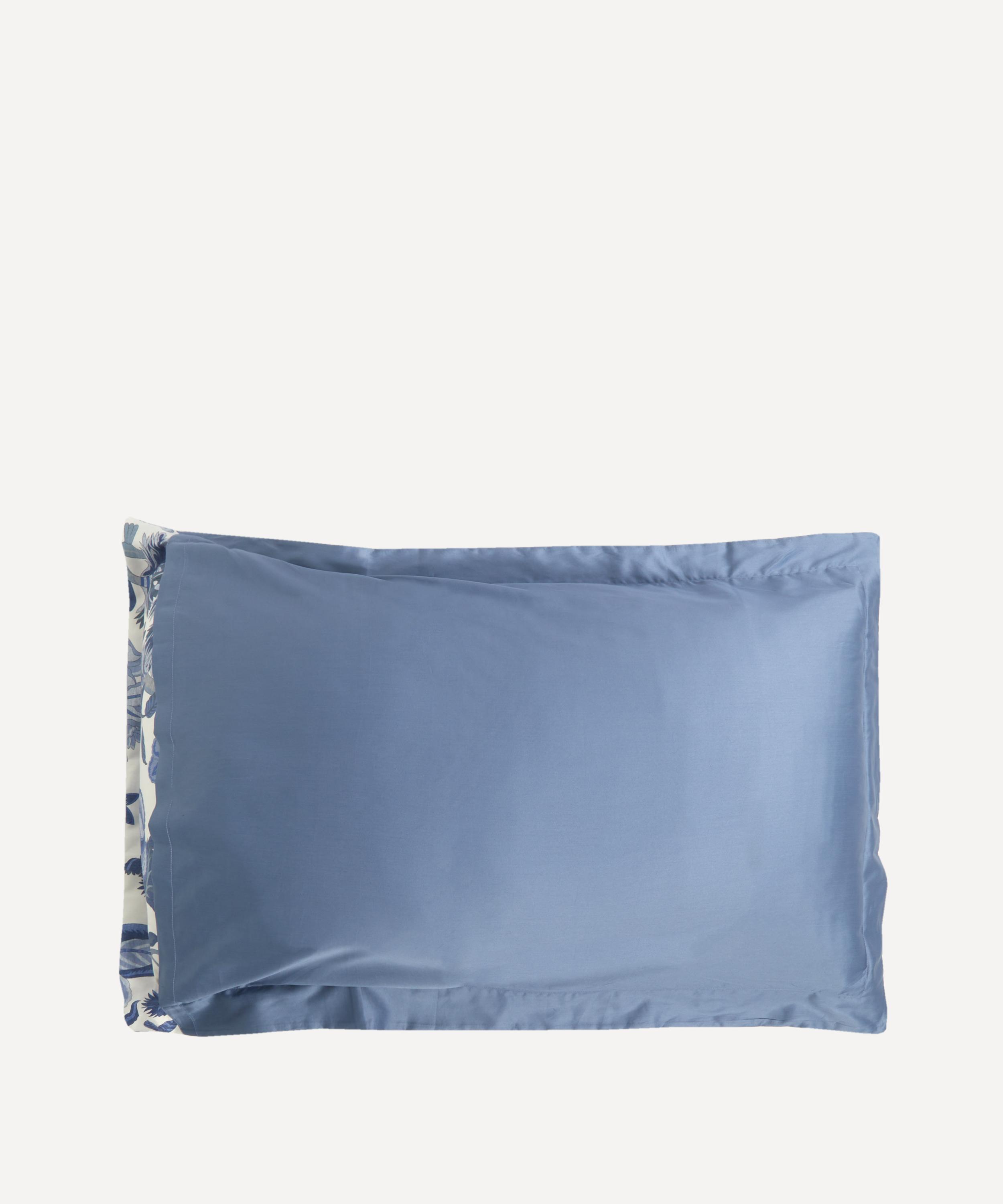 Liberty - Palampore Trail Blue Cotton Sateen Standard Pillowcase image number 1