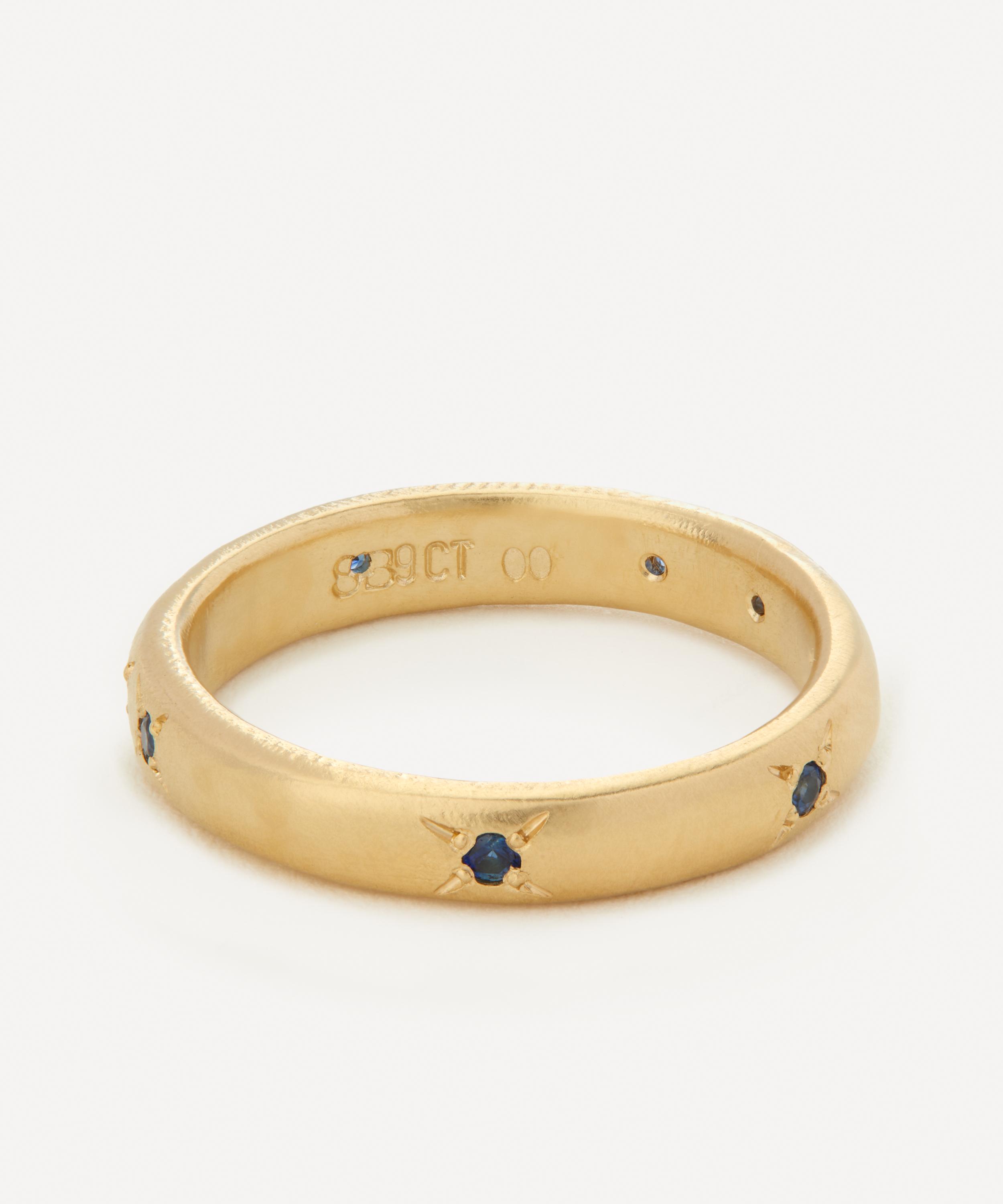 Seb Brown - 9ct Gold Cigarillo Band Ring image number 0