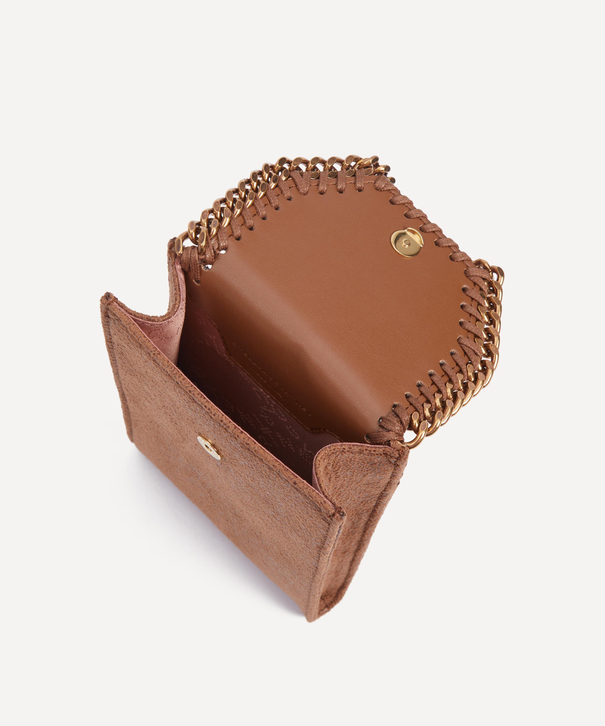 Stella McCartney - Falabella Chain-Link Pecan Phone Pouch image number 5