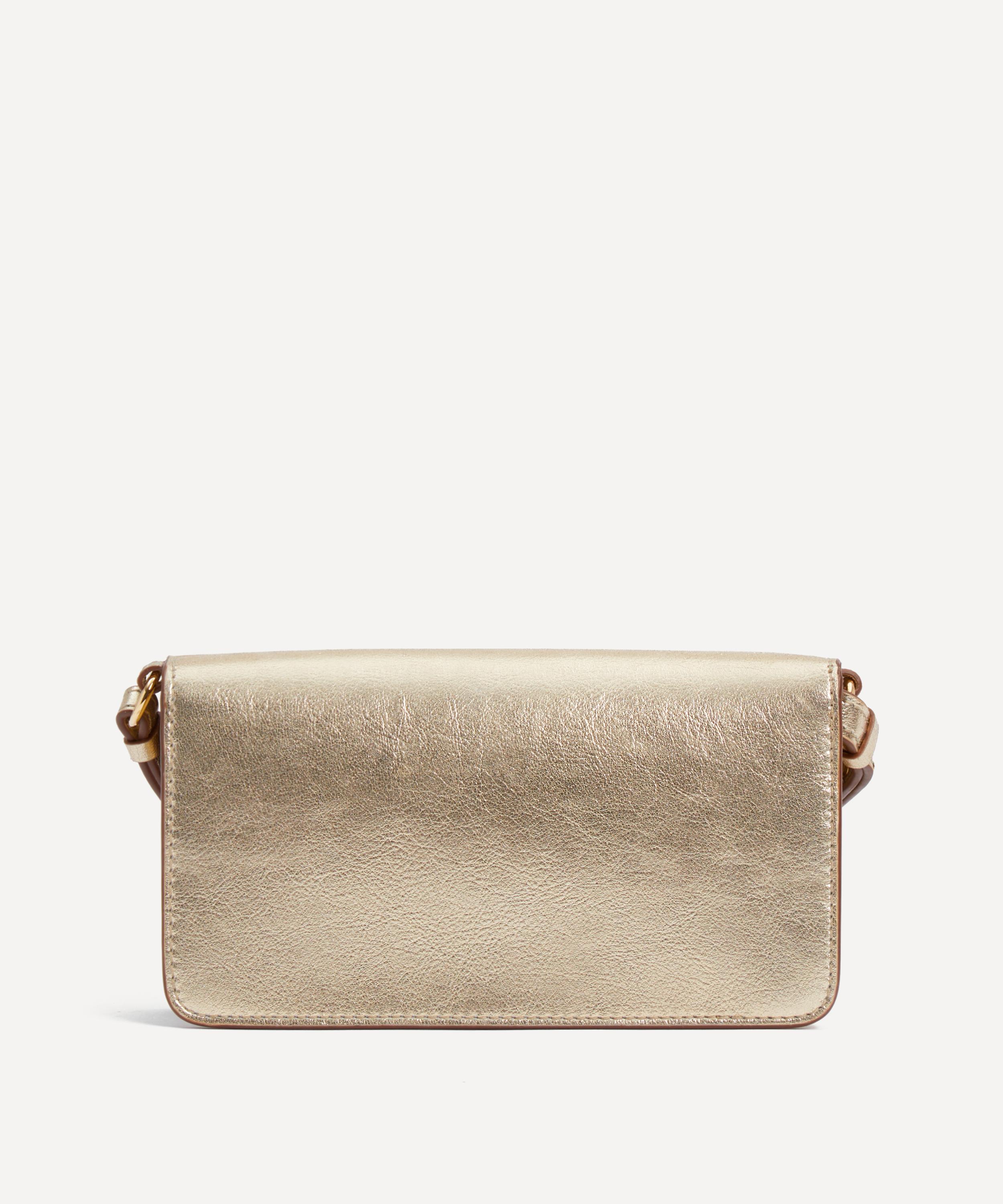 Stella McCartney - Metallic Studded Logo Mini Crossbody Bag image number 3