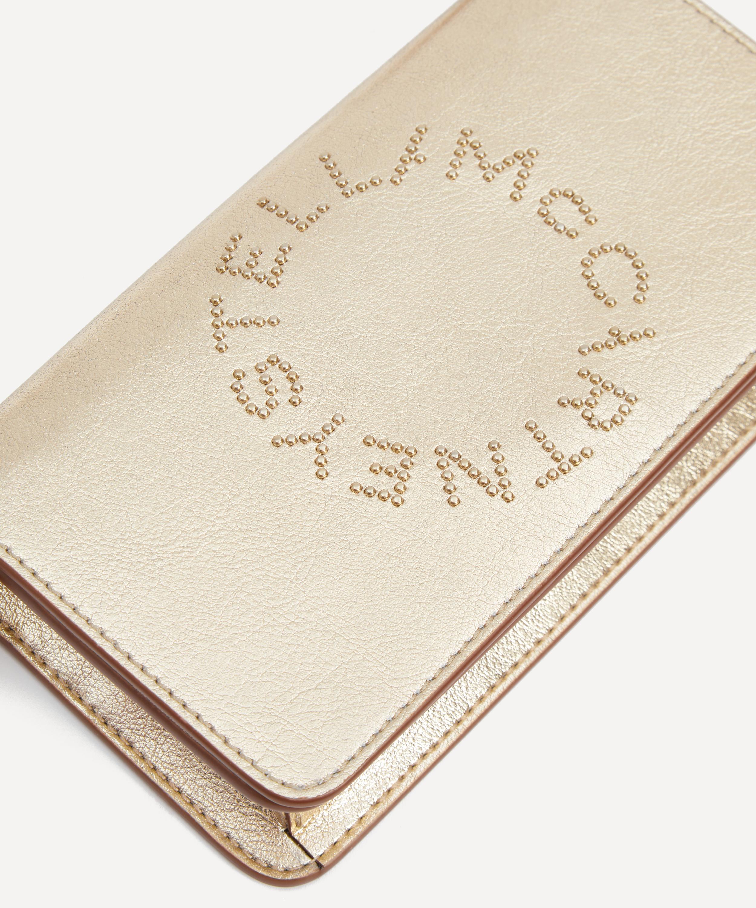 Stella McCartney - Metallic Studded Logo Mini Crossbody Bag image number 4