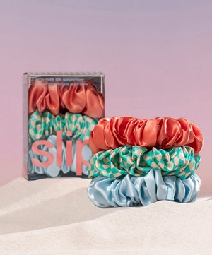 Slip - Sea Mist Large Silk Scrunchies Pack of 3 image number 5