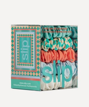Slip - Seashell Midi Silk Scrunchies Pack of 5 image number 3
