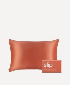Slip - Queen Silk Coral Sunset Pillowcase image number 0