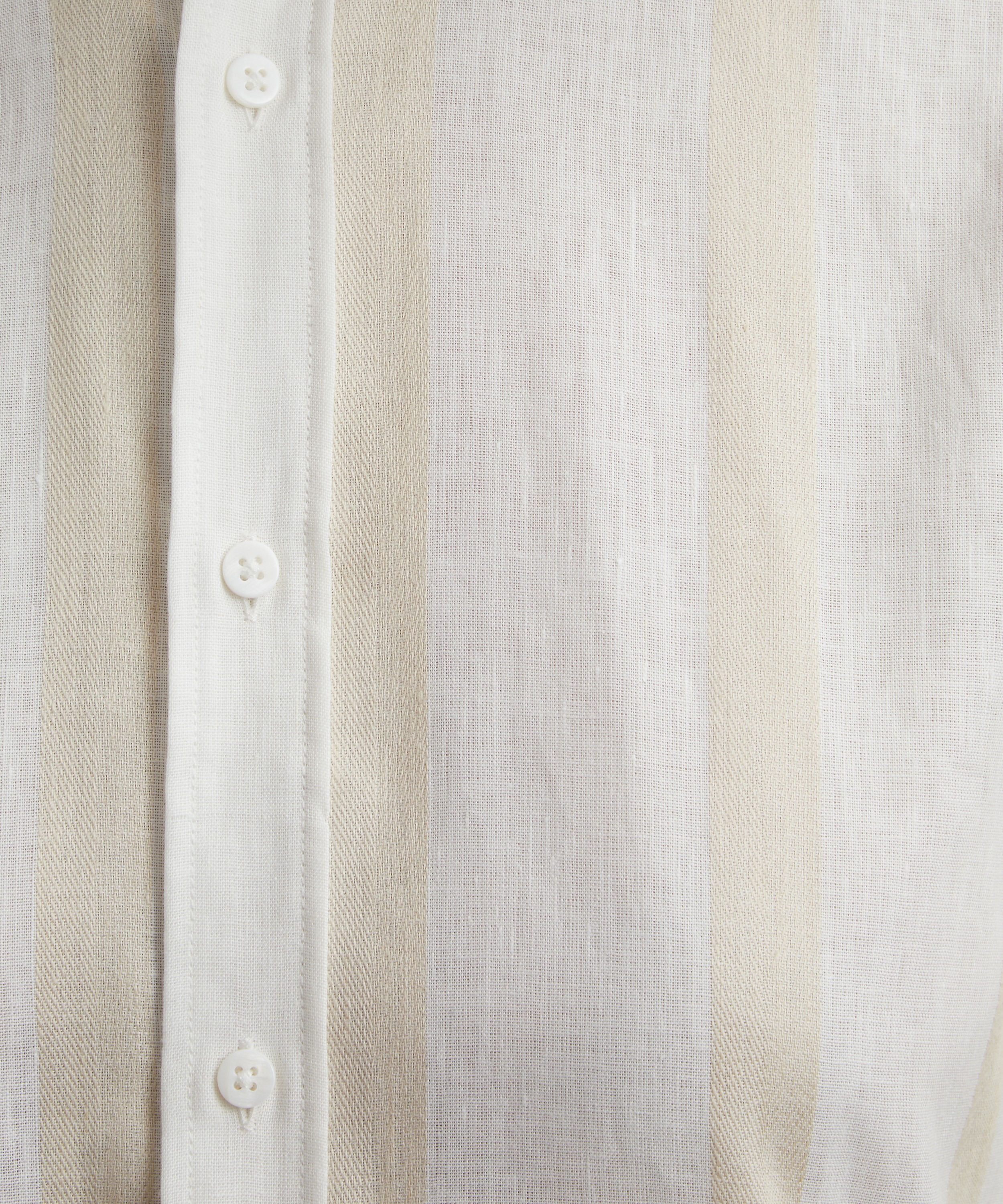 With Nothing Underneath - The Boyfriend Weave Cream Stripe Shirt image number 4