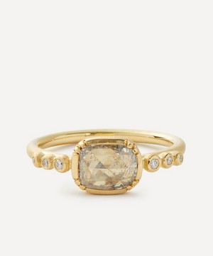 Brooke Gregson - 18ct Gold Rose Cut Orbit Diamond Ring image number 0