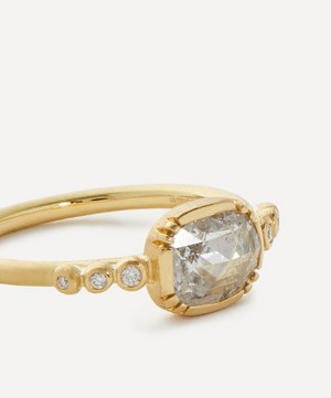 Brooke Gregson - 18ct Gold Rose Cut Orbit Diamond Ring image number 1
