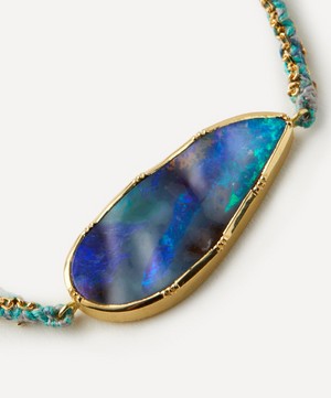 Brooke Gregson - 18ct Gold Boulder Opal Ellipse Bracelet image number 1