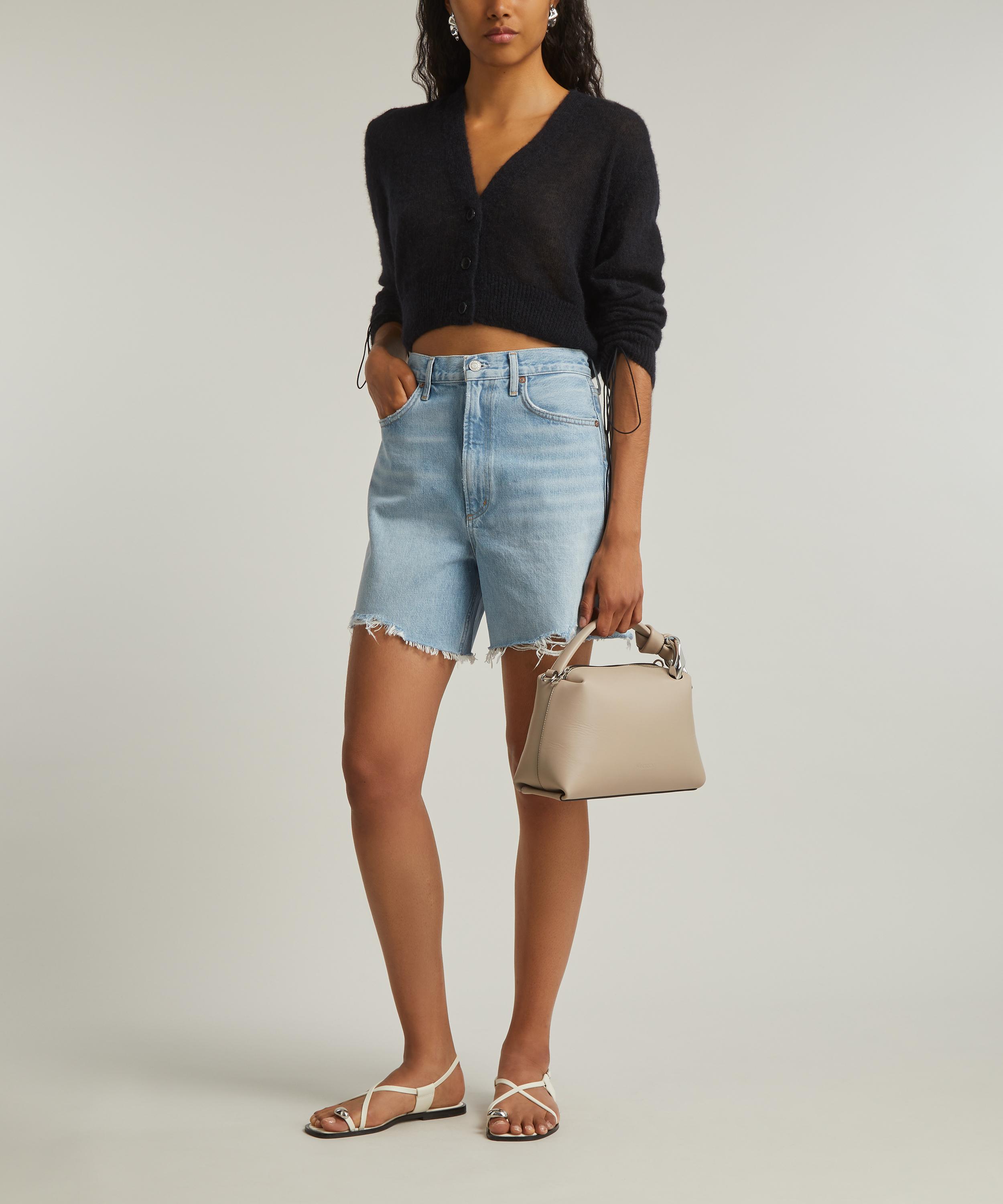 AGOLDE - Stella Denim Raw Hem Shorts image number 1