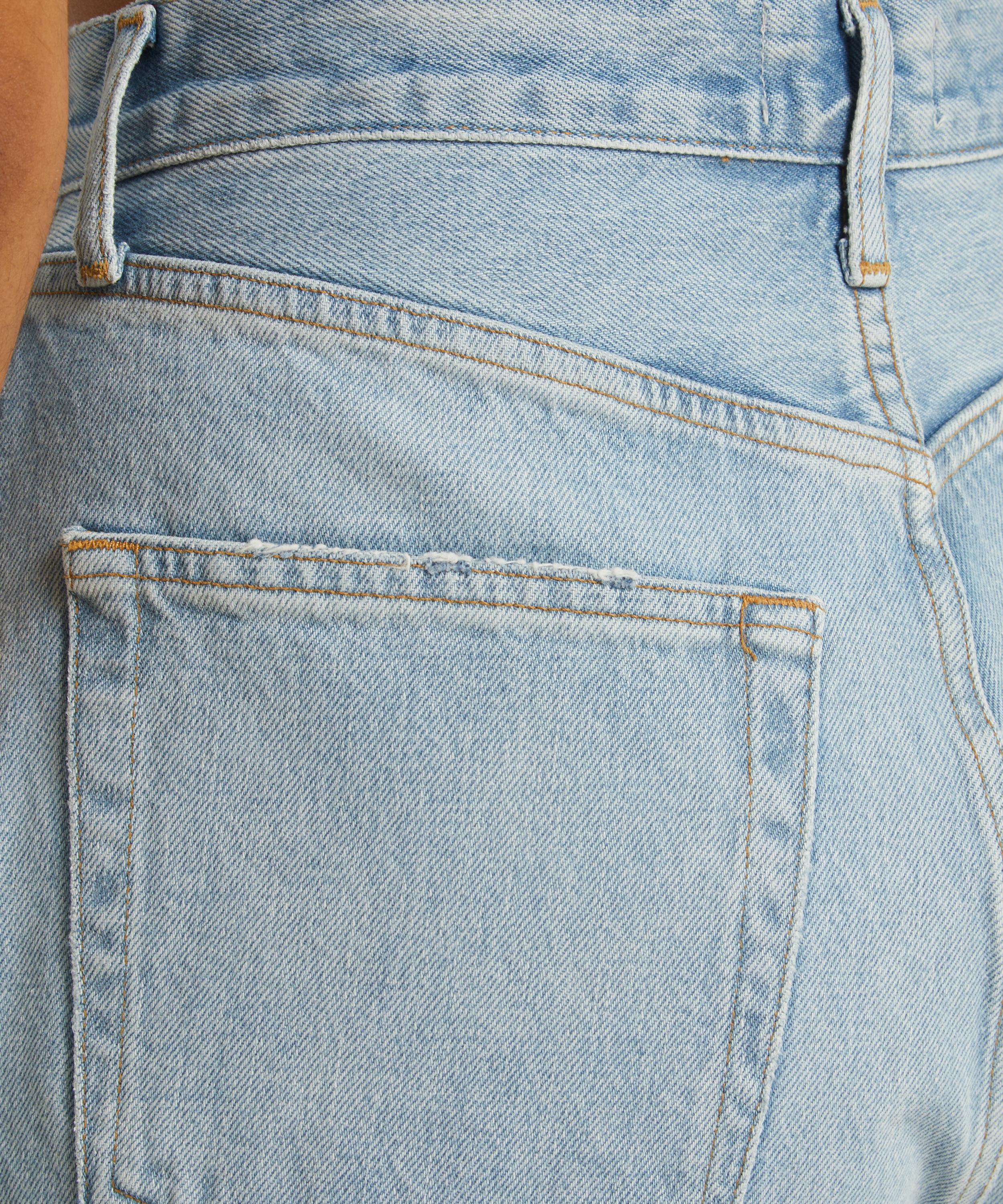 AGOLDE - Stella Denim Raw Hem Shorts image number 4